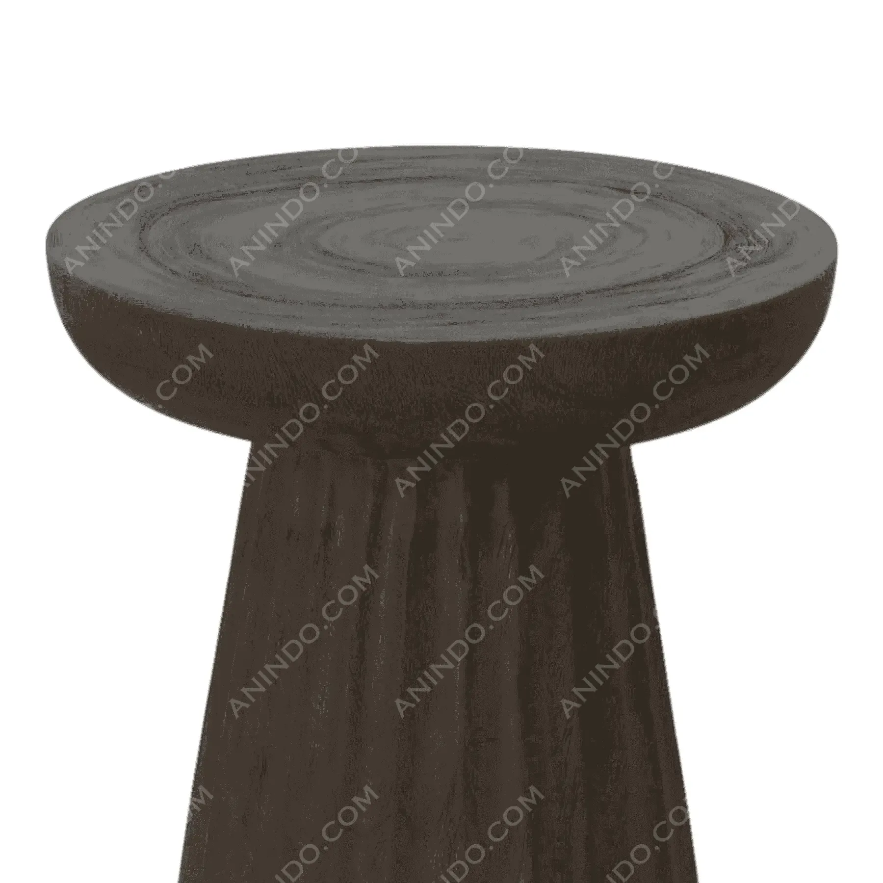 Fluted Pedestal Stool - Image 2