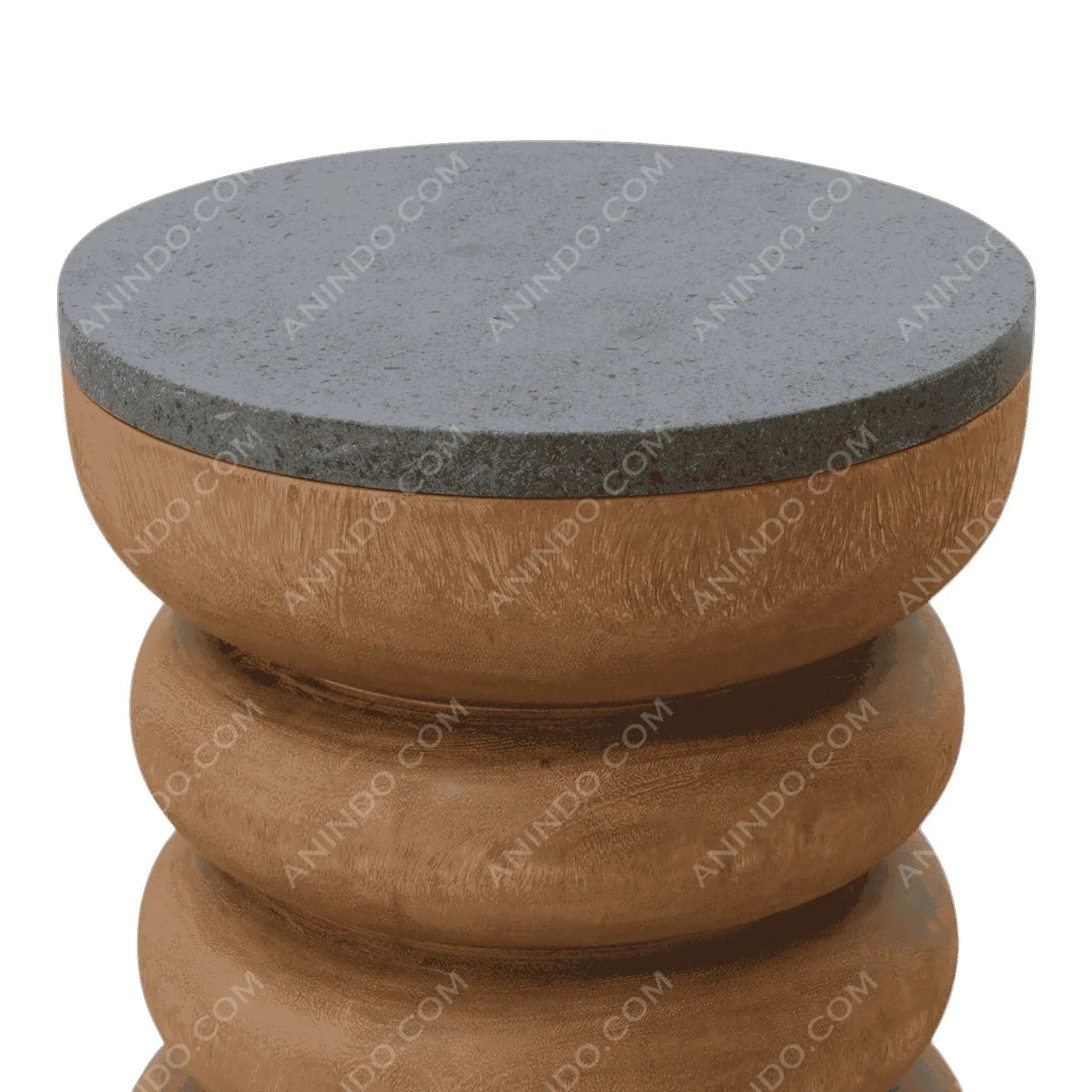 Totem Sculpted Side Table - Image 2