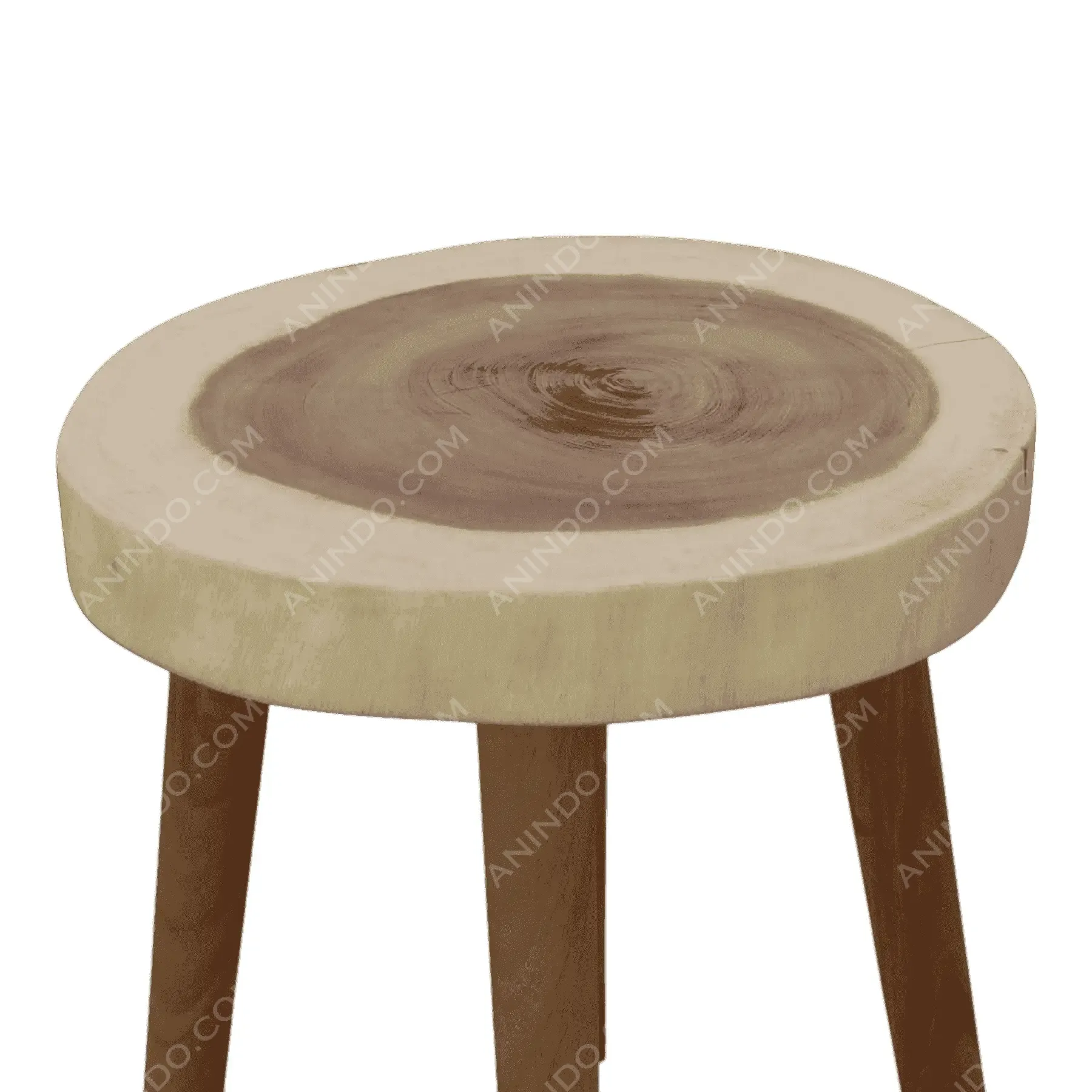 Rustic Live-Edge Side Table - Image 2