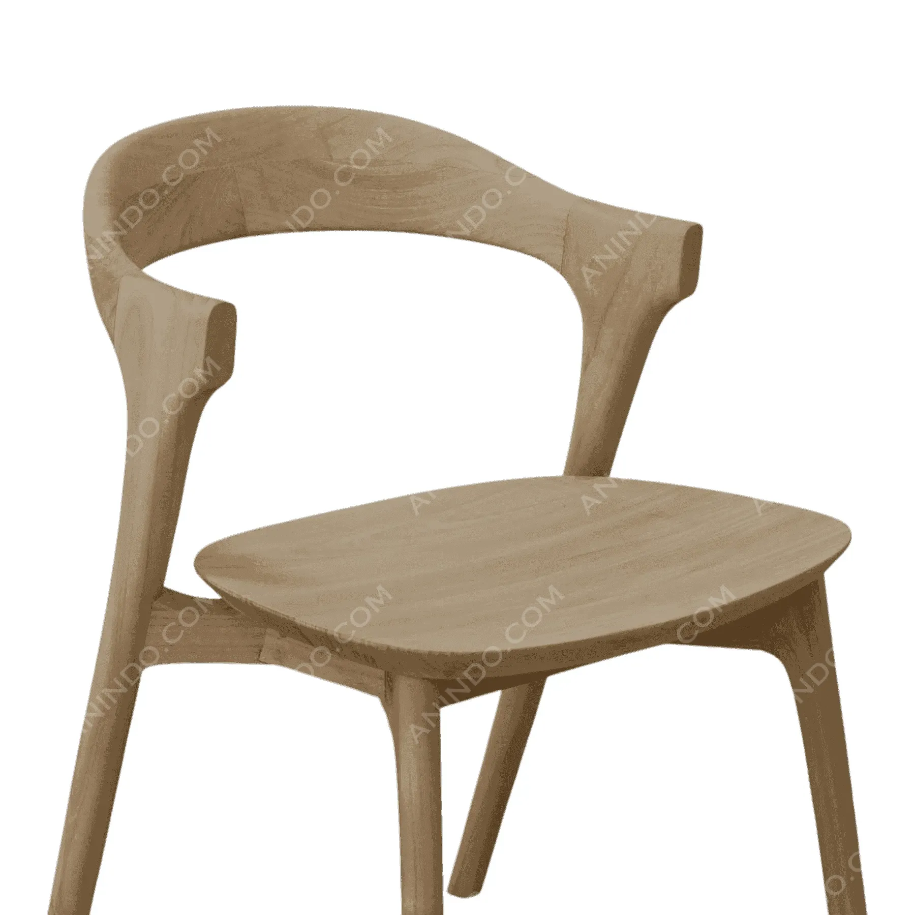 Scandinavian Curve Dining Chair - Image 3
