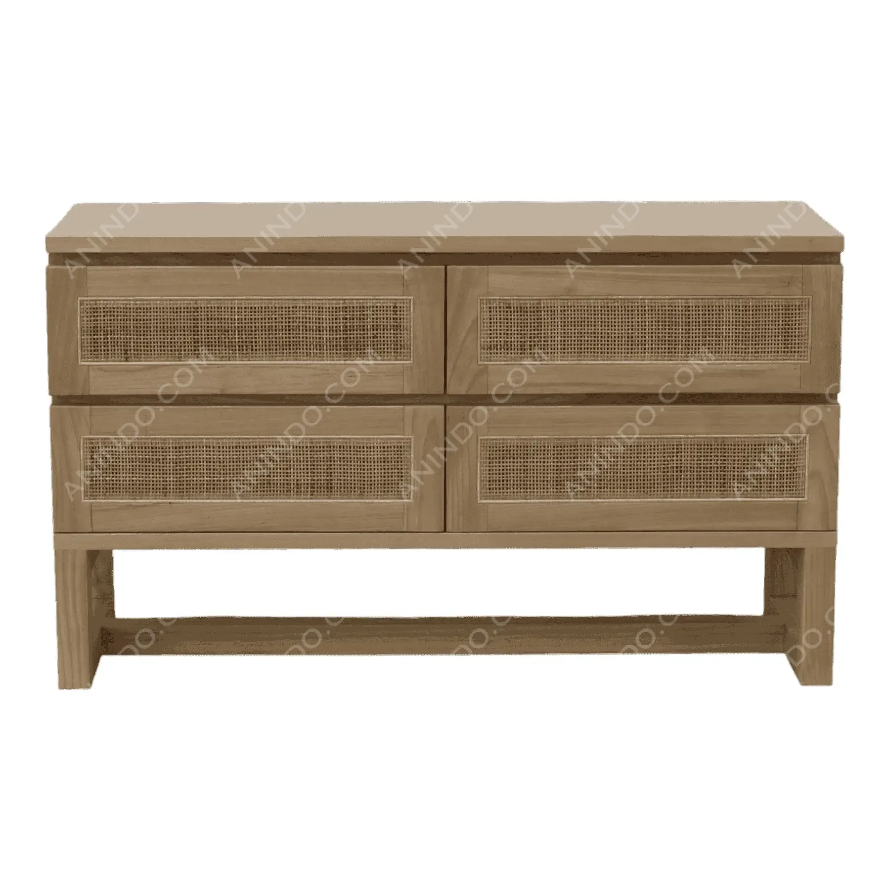 Havana Teak & Rattan Dresser