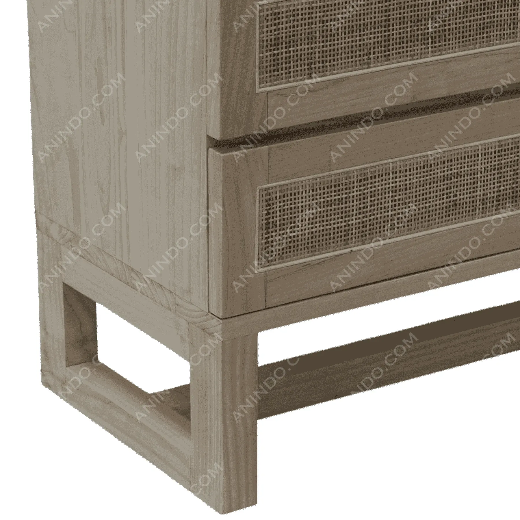 Havana Teak & Rattan Dresser - Image 5