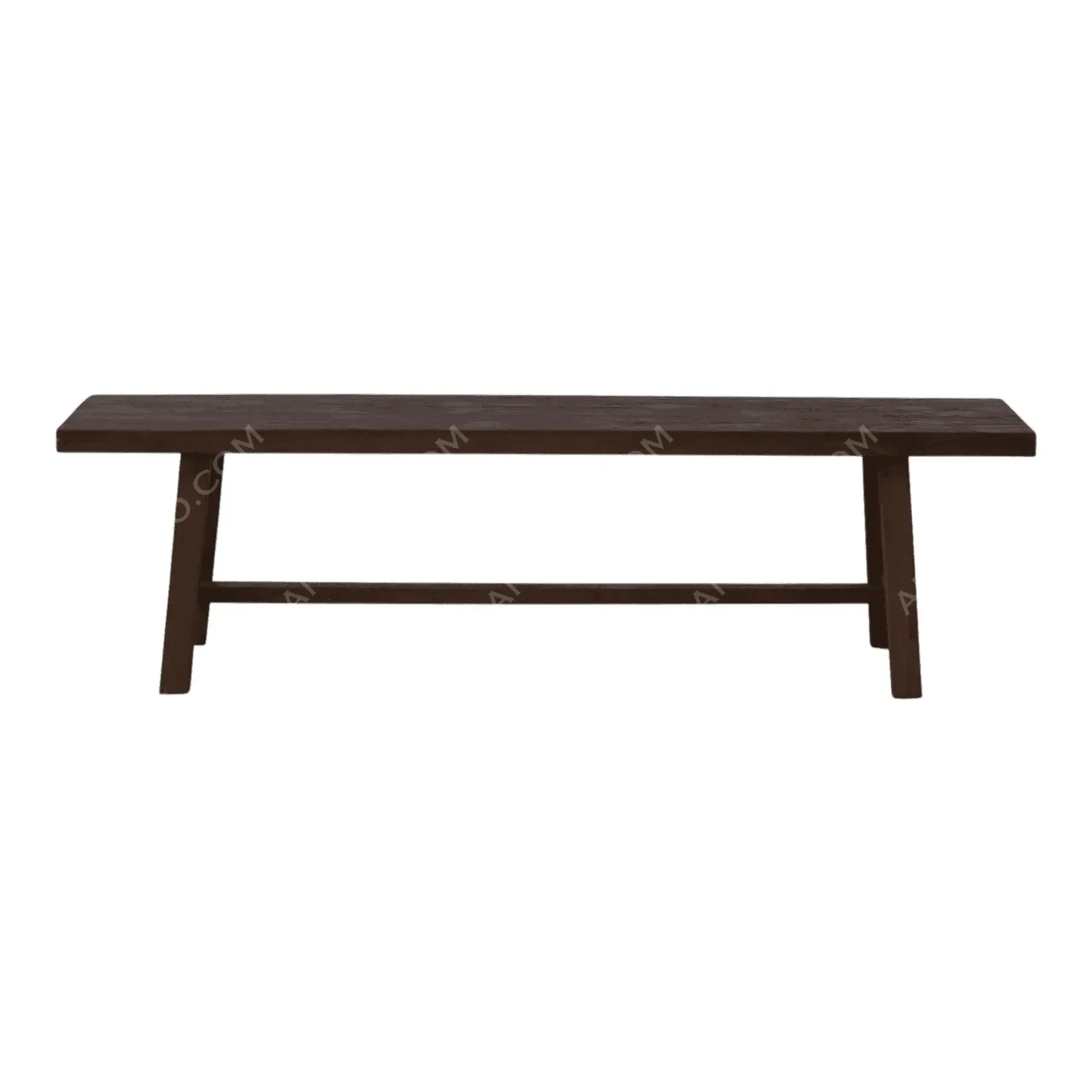 Rustic Trestle Bench (Ebony)