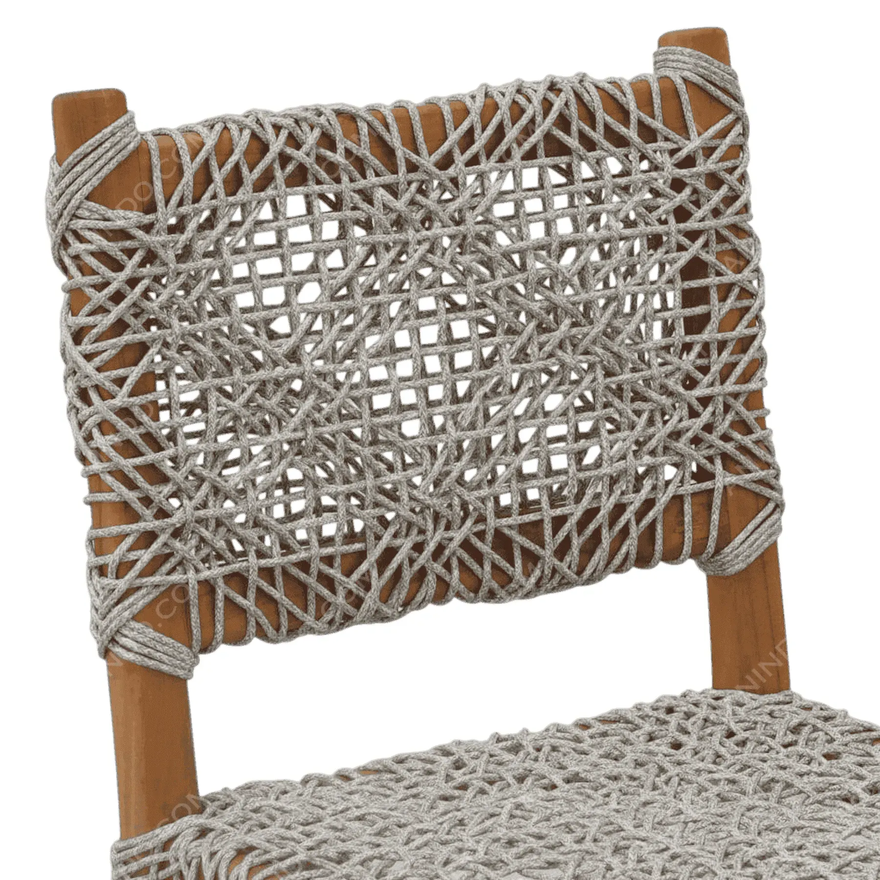 Rustic Lattice Chair - Image 3