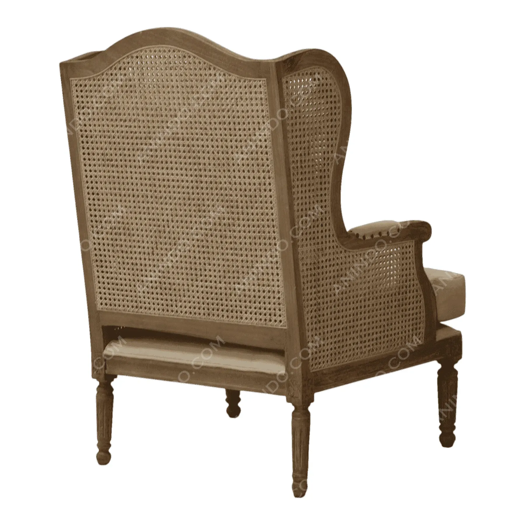 Provence Cane Wingback Chair - Image 6
