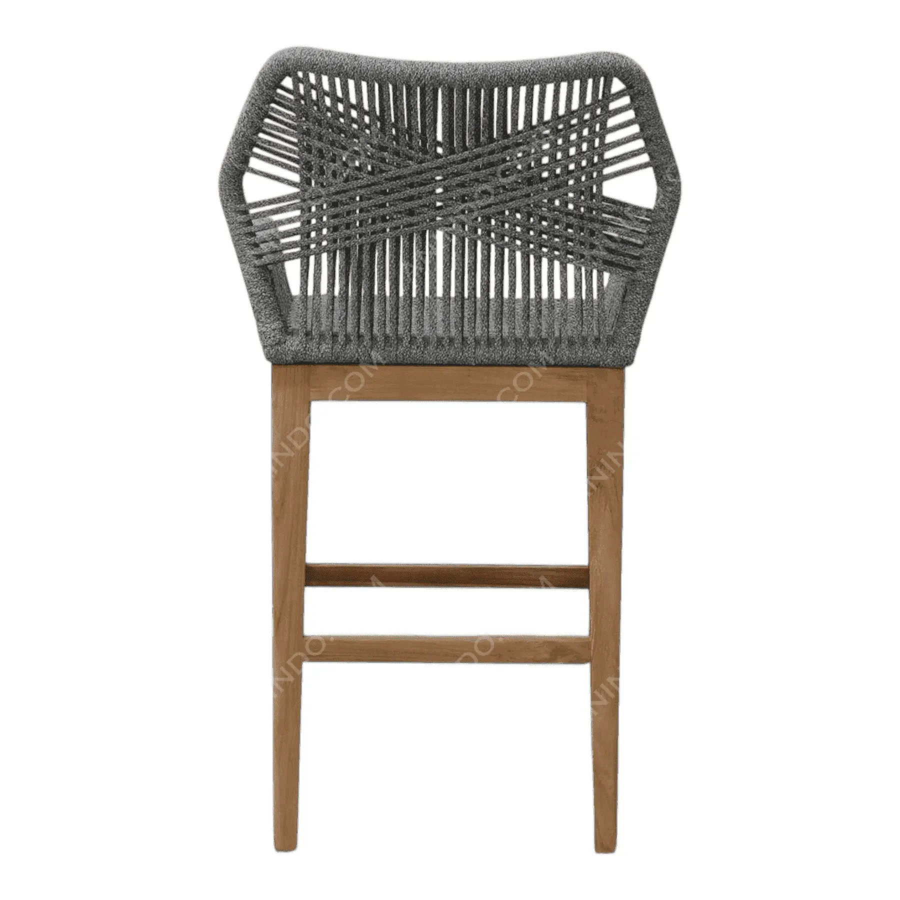 Marina Woven Bar Stool (Grey) - Image 6