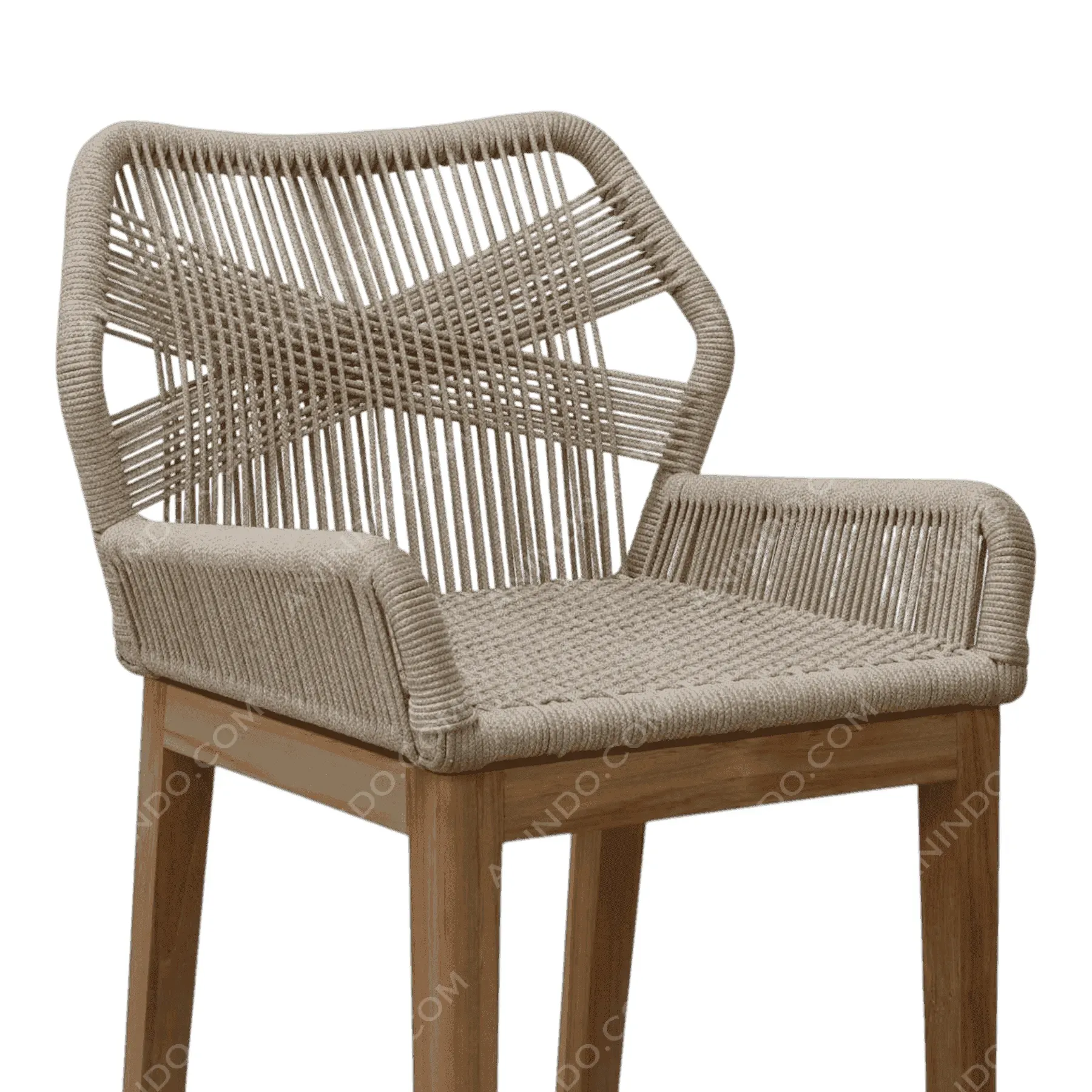 Marina Woven Bar Stool (Natural) - Image 3