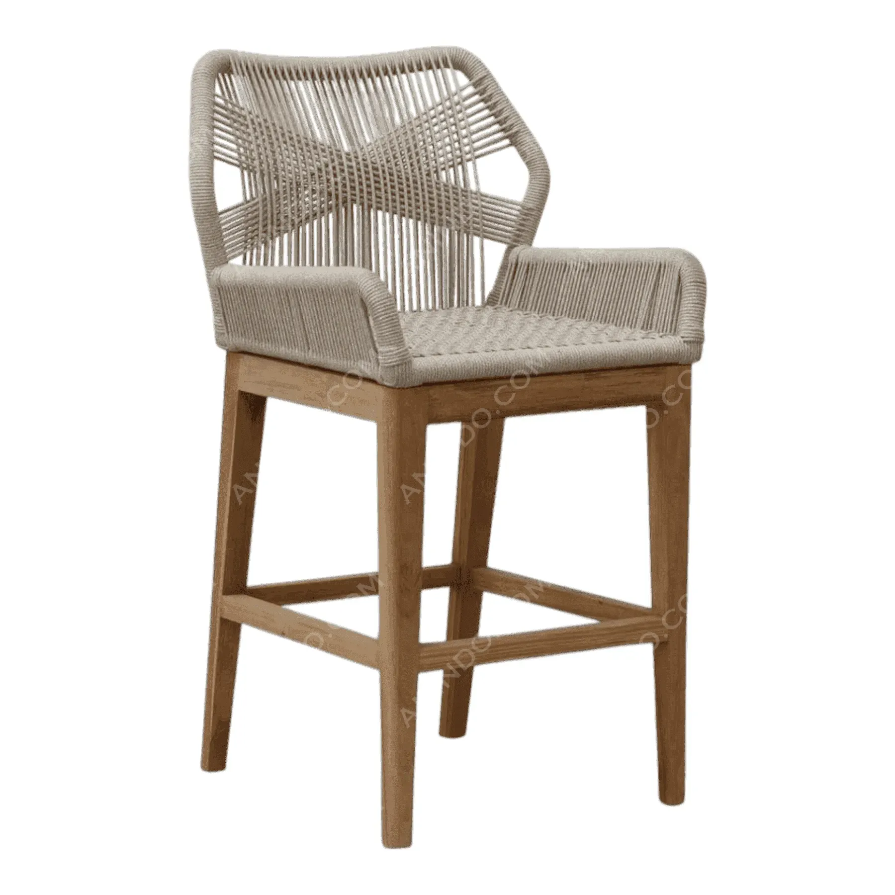 Marina Woven Bar Stool (Natural) - Image 8