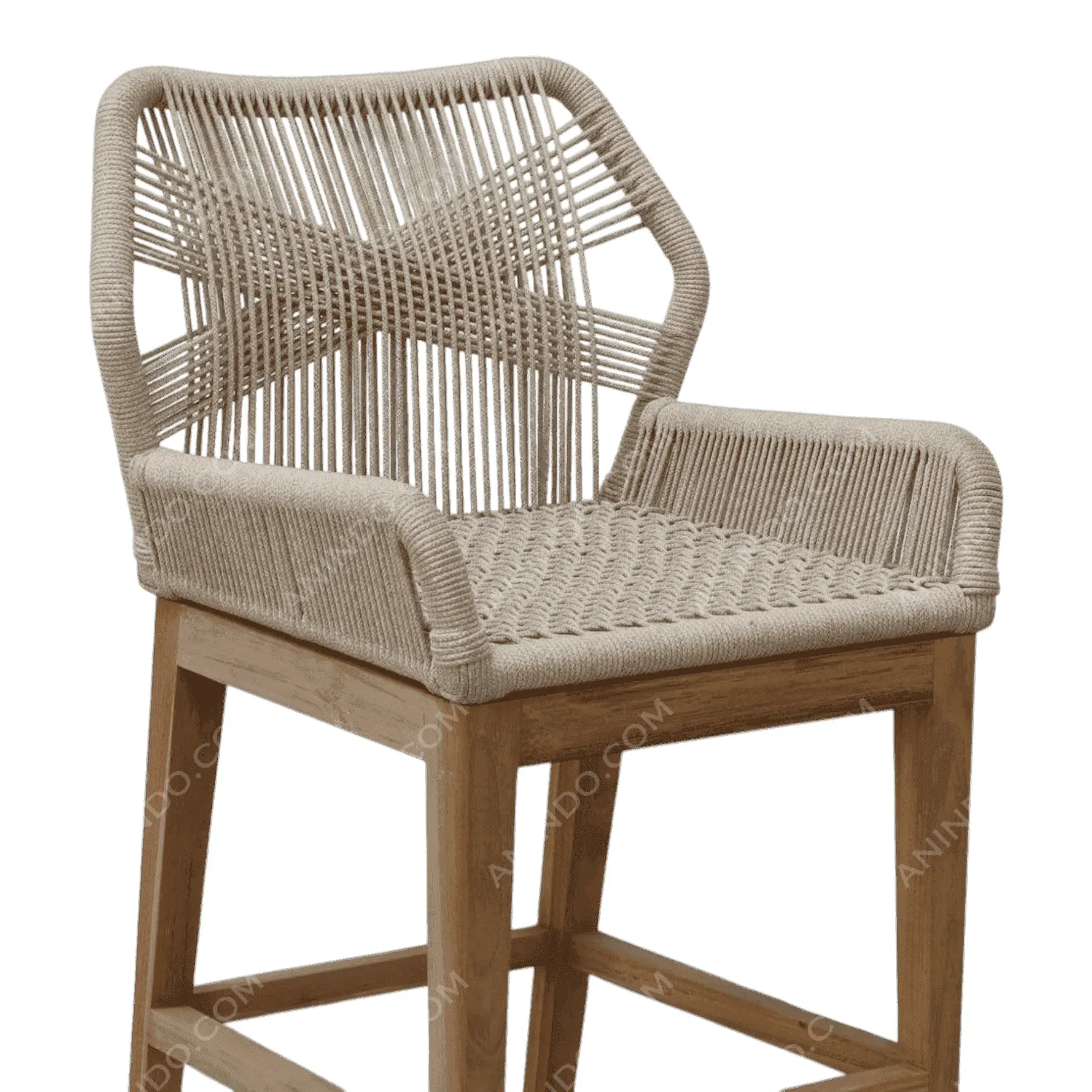 Marina Woven Bar Stool (Natural) - Image 9