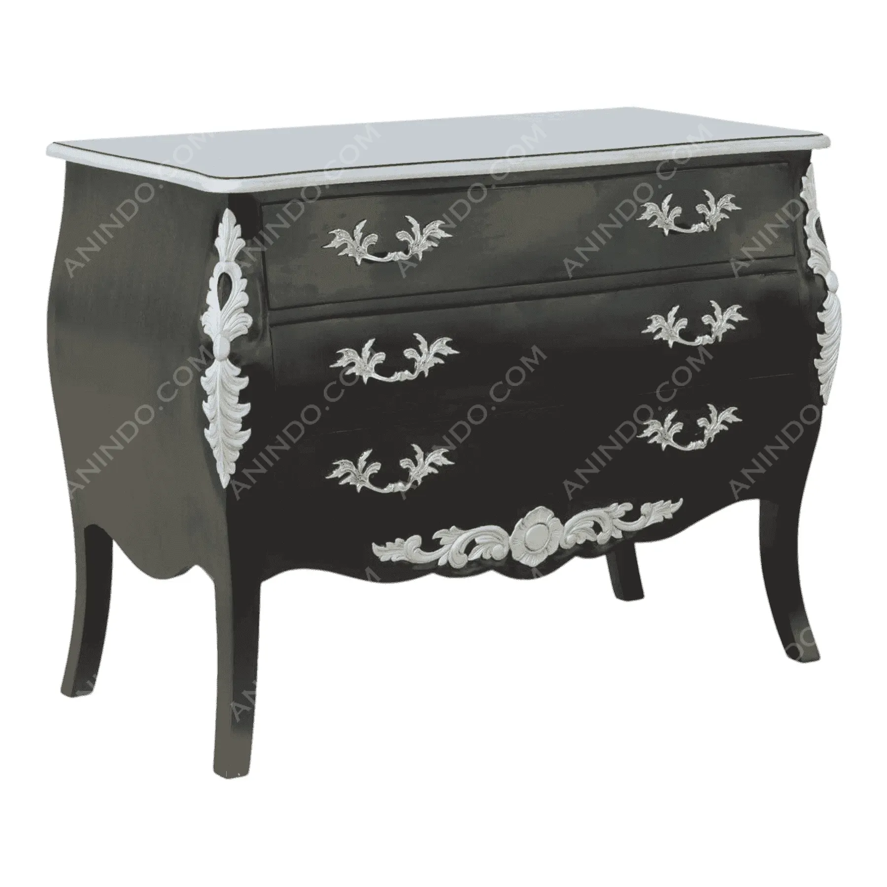 Rococo Noir Commode - Image 2