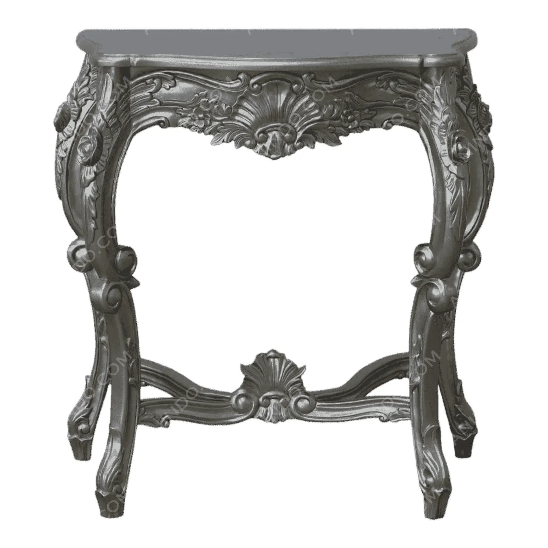 Silvered Rococo Console