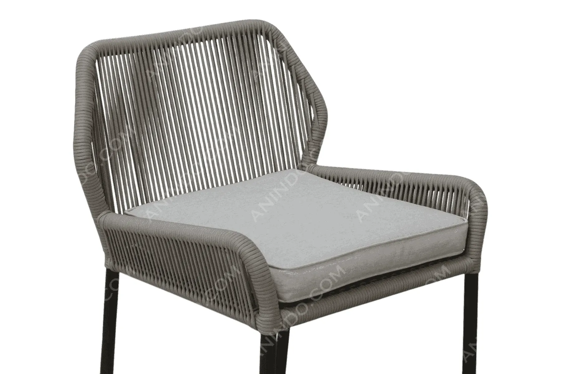 Milano Rope Dining Chair (Grey) - Image 2
