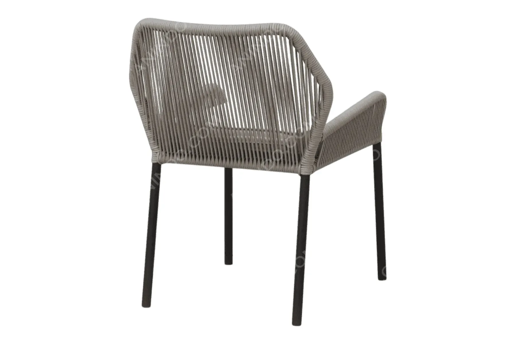 Milano Rope Dining Chair (Grey) - Image 4