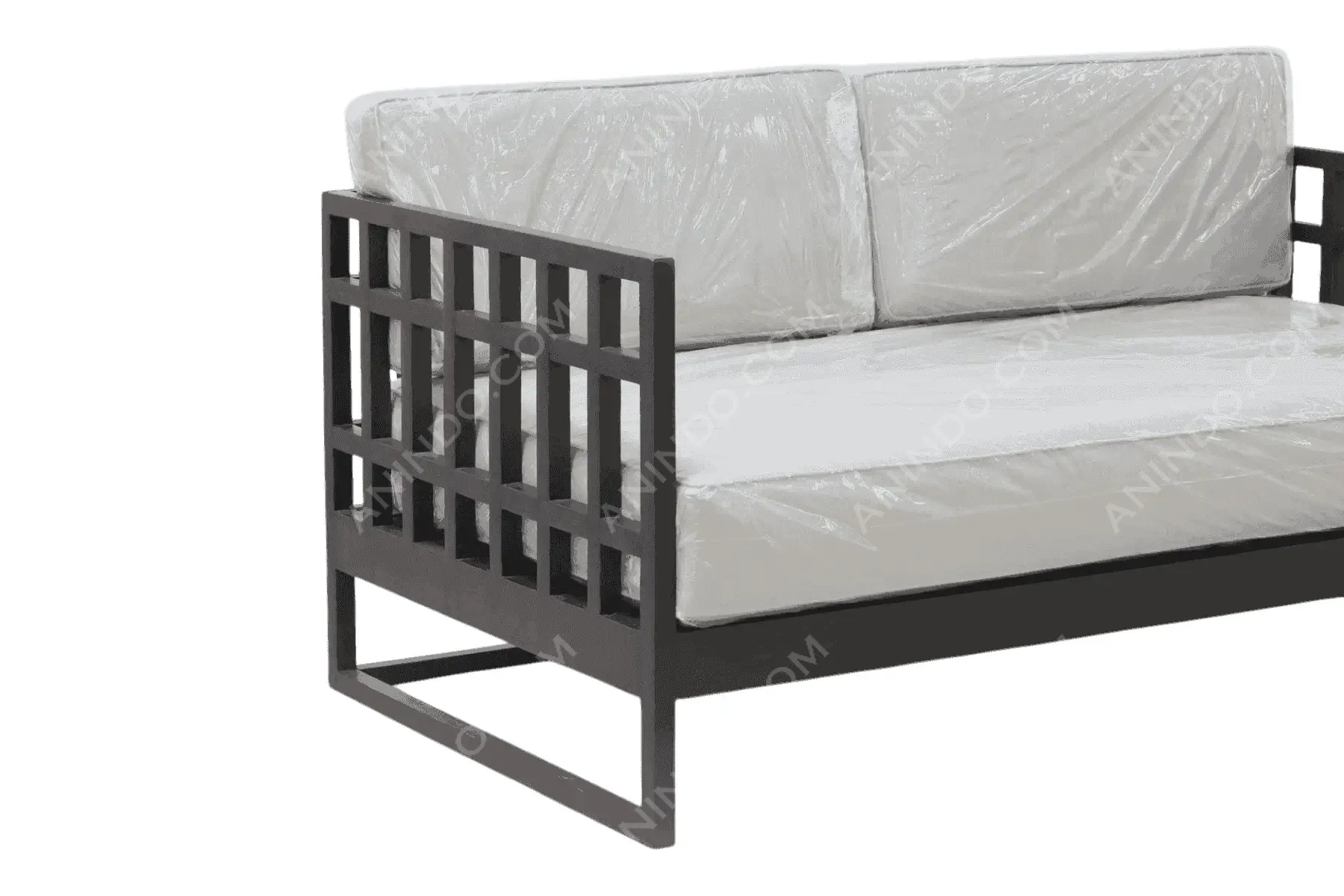 Industrial Slat Sofa - Image 6
