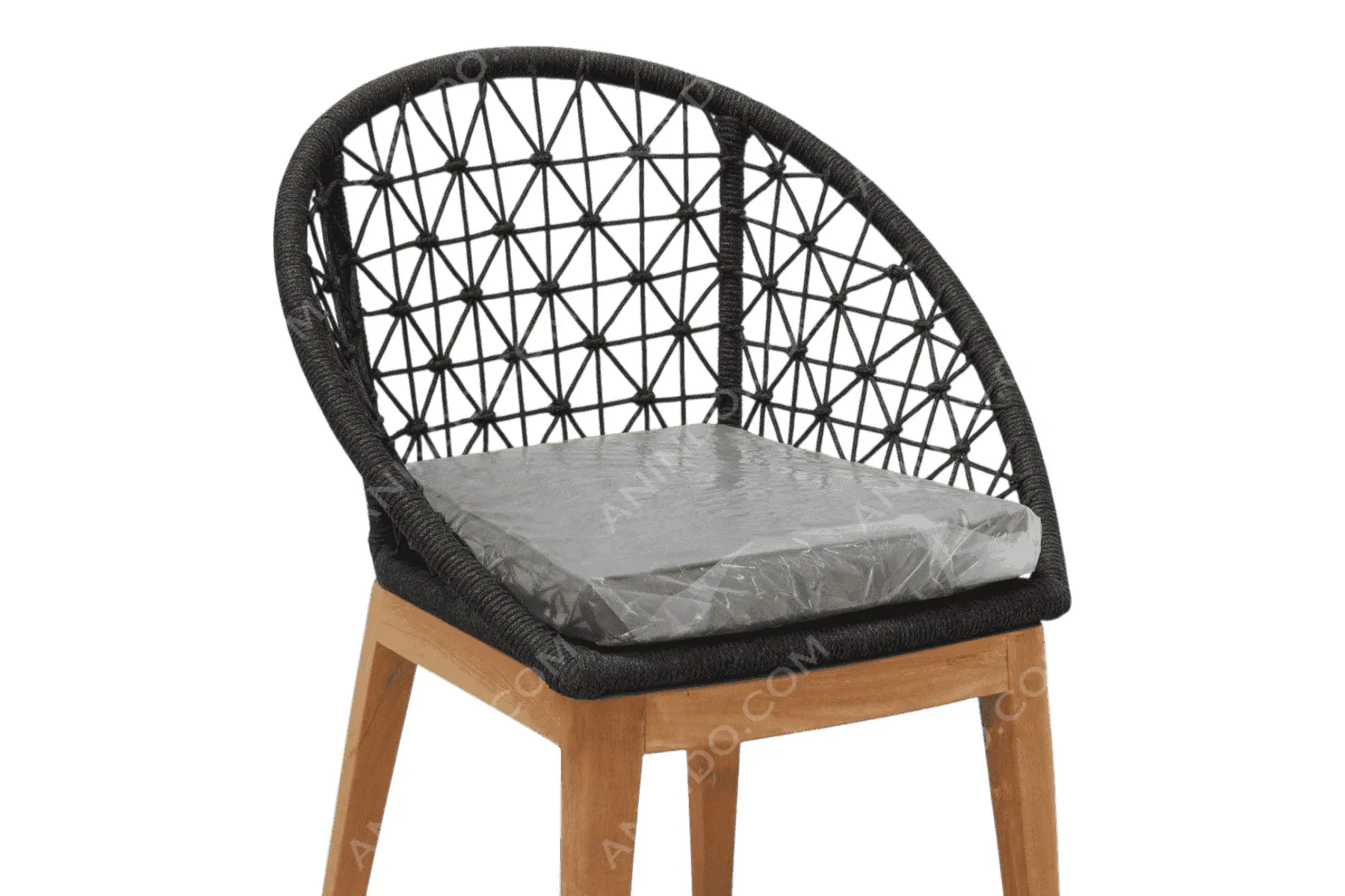 Nest Woven Lounge Chair (Black) - Image 5