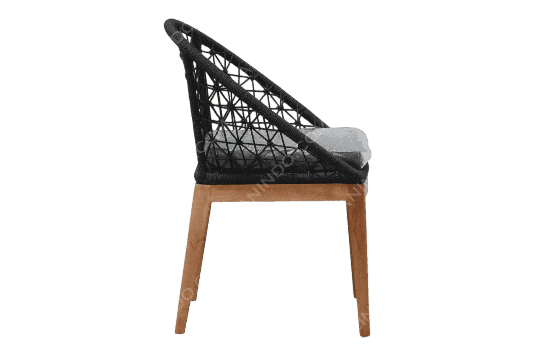 Nest Woven Lounge Chair (Black) - Image 4