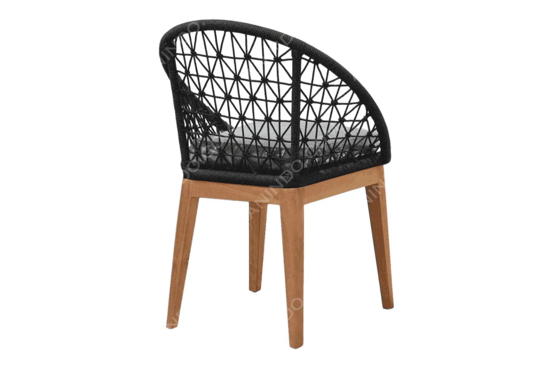 Nest Woven Lounge Chair (Black) - Image 3