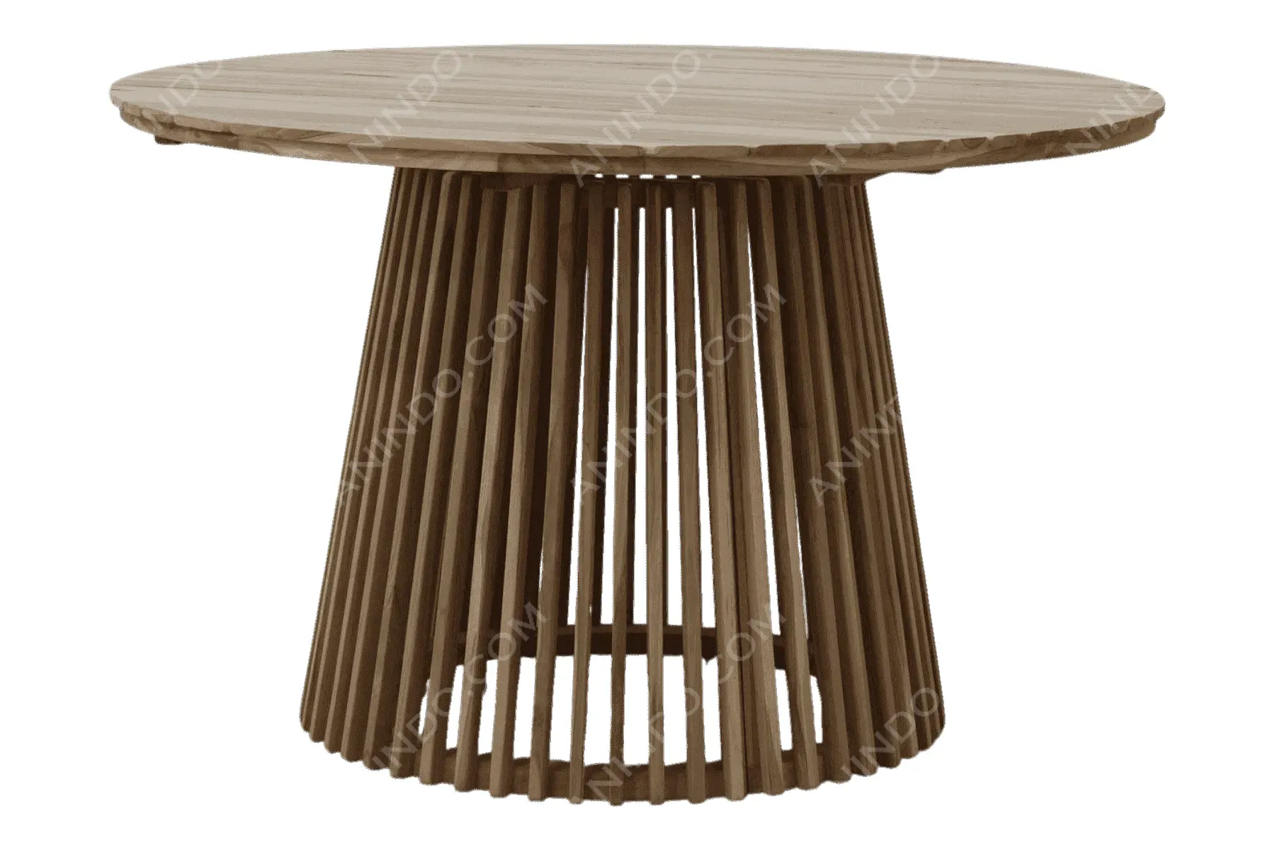 Slat Pedestal Table