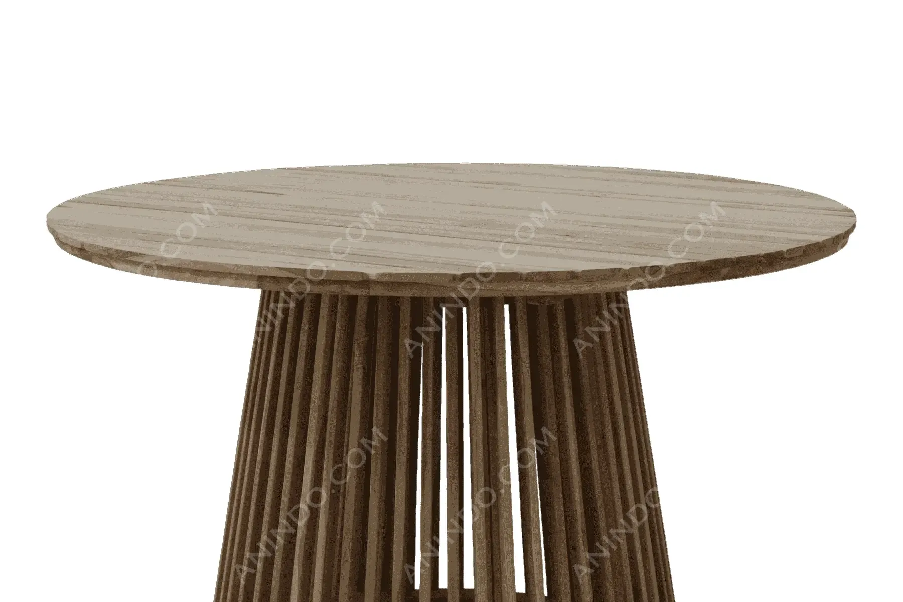 Slat Pedestal Table - Image 3