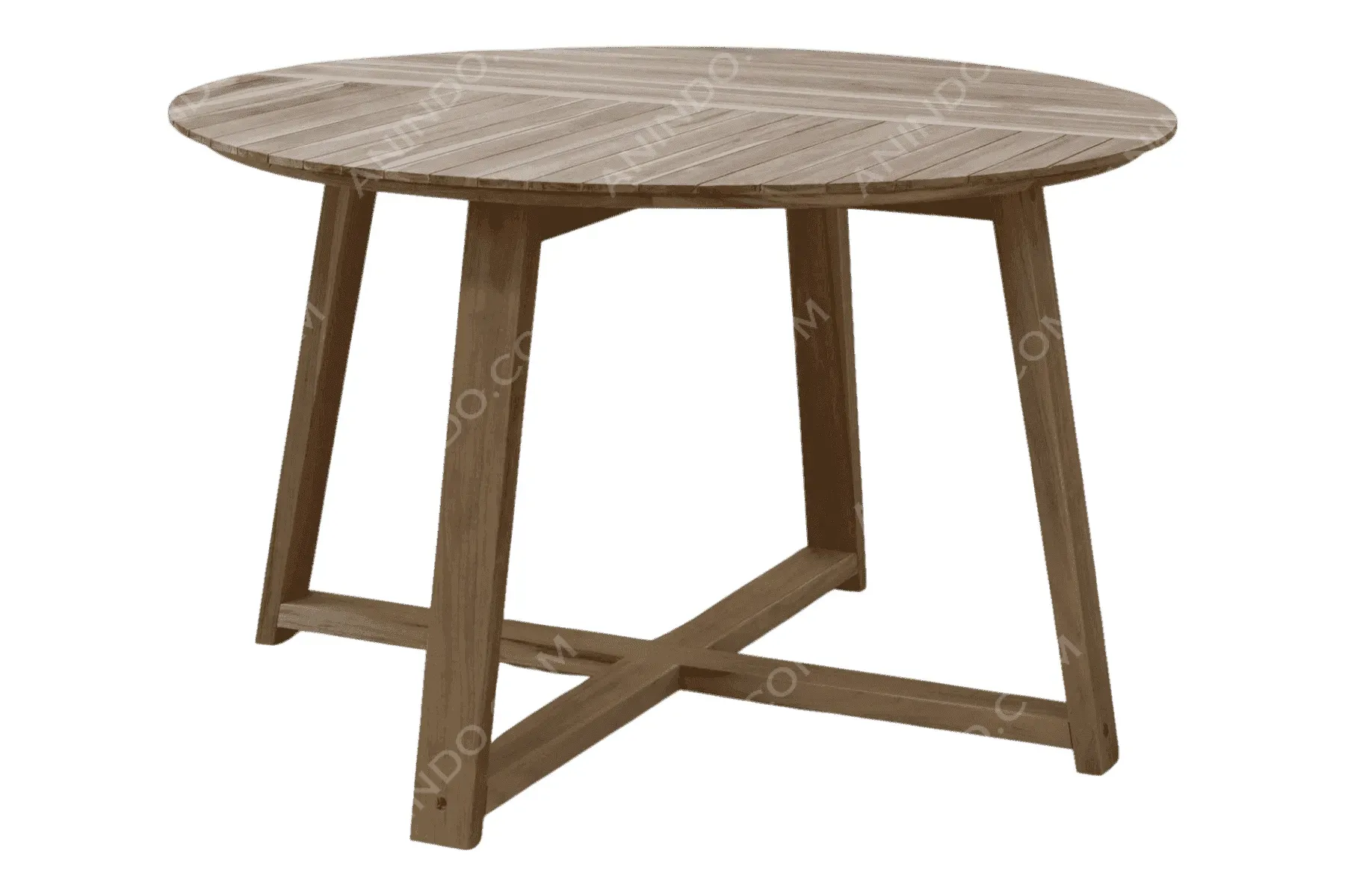 Trestle Slatted Table - Image 3