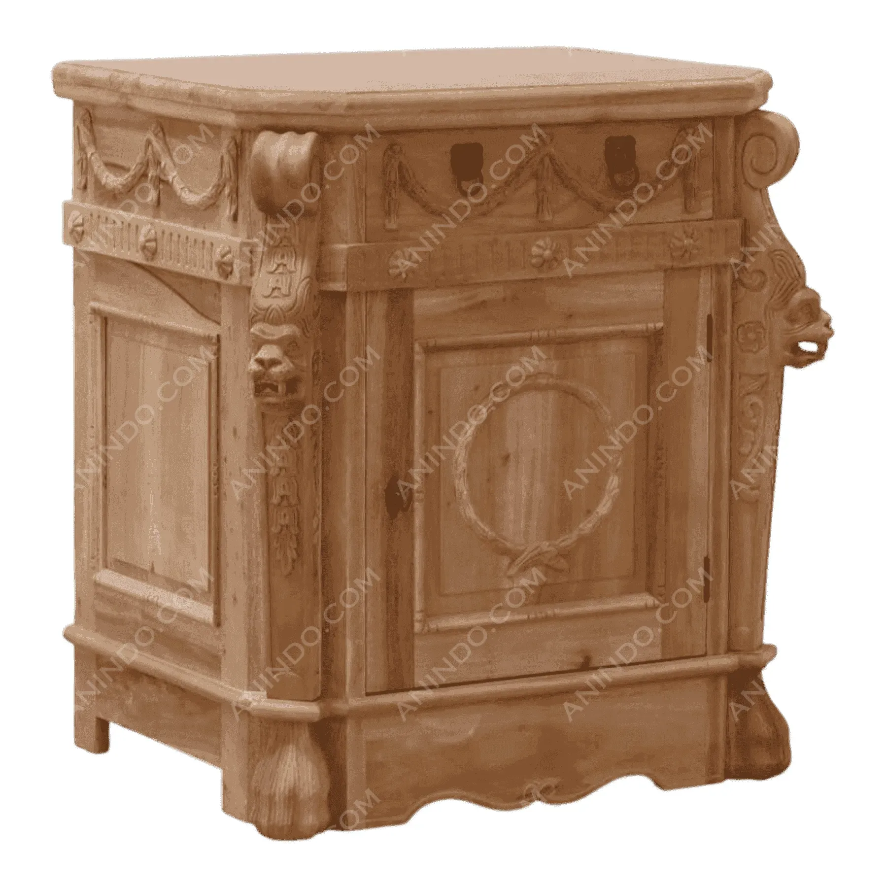 Empire Lion Pedestal Cabinet - Image 2