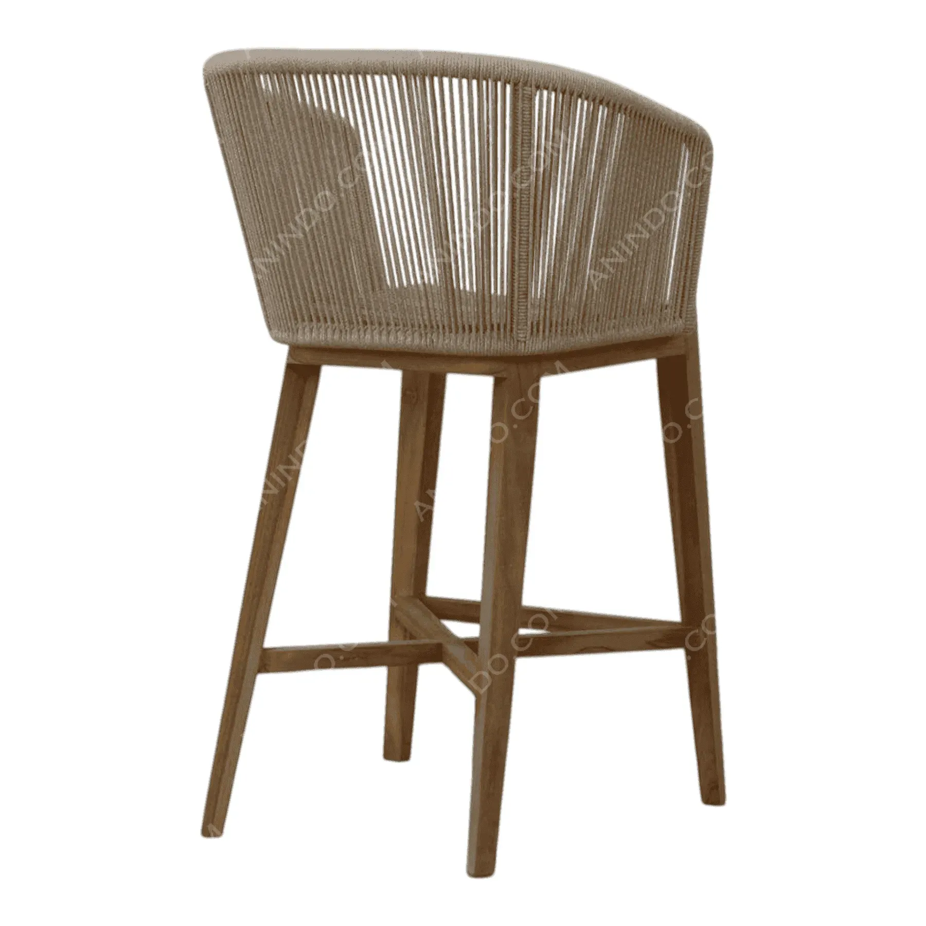 Nordic Rope Bar Stool (Natural) - Image 5