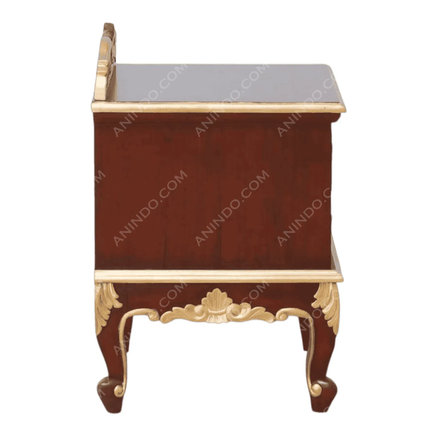 Gilded Rococo Nightstand - Image 4