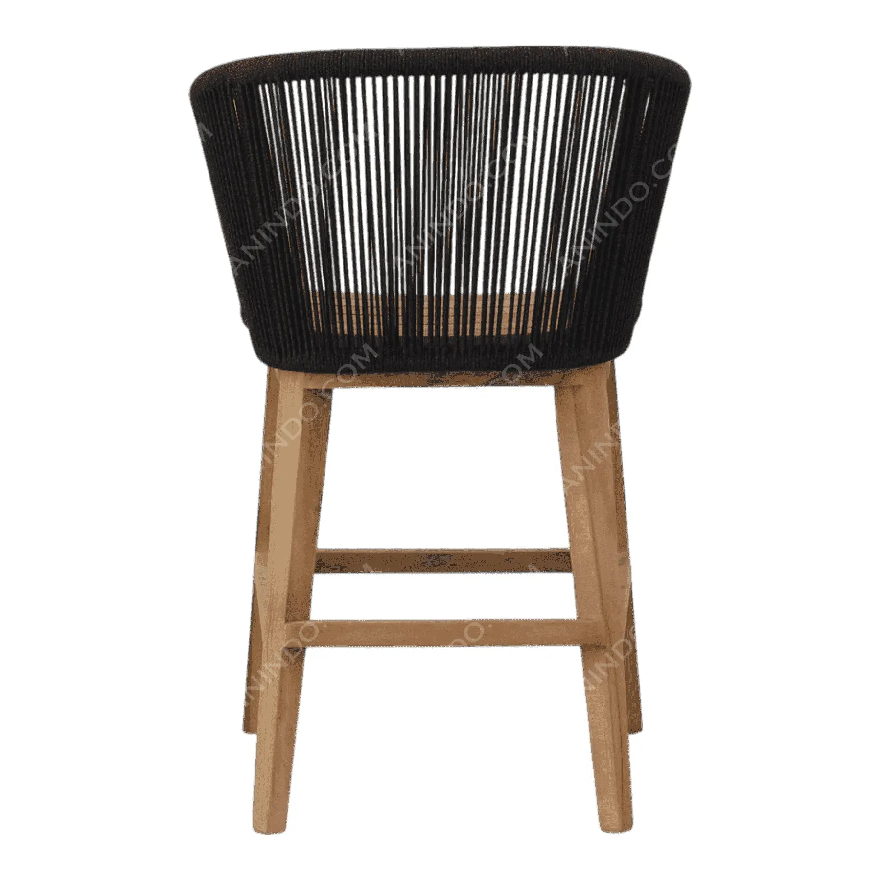 Nordic Rope Bar Stool (Black) - Image 6