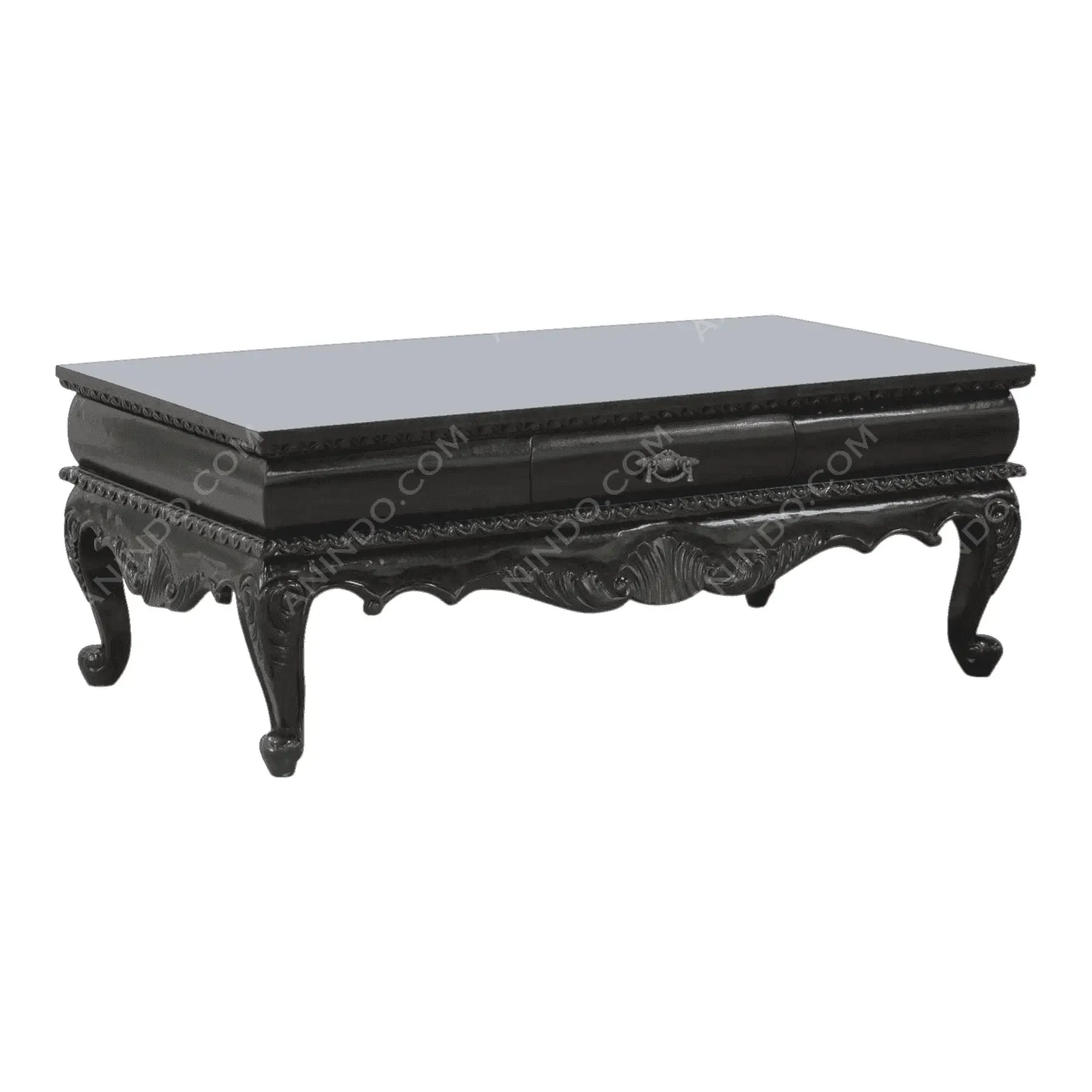 Ebonized Rococo Coffee Table - Image 2