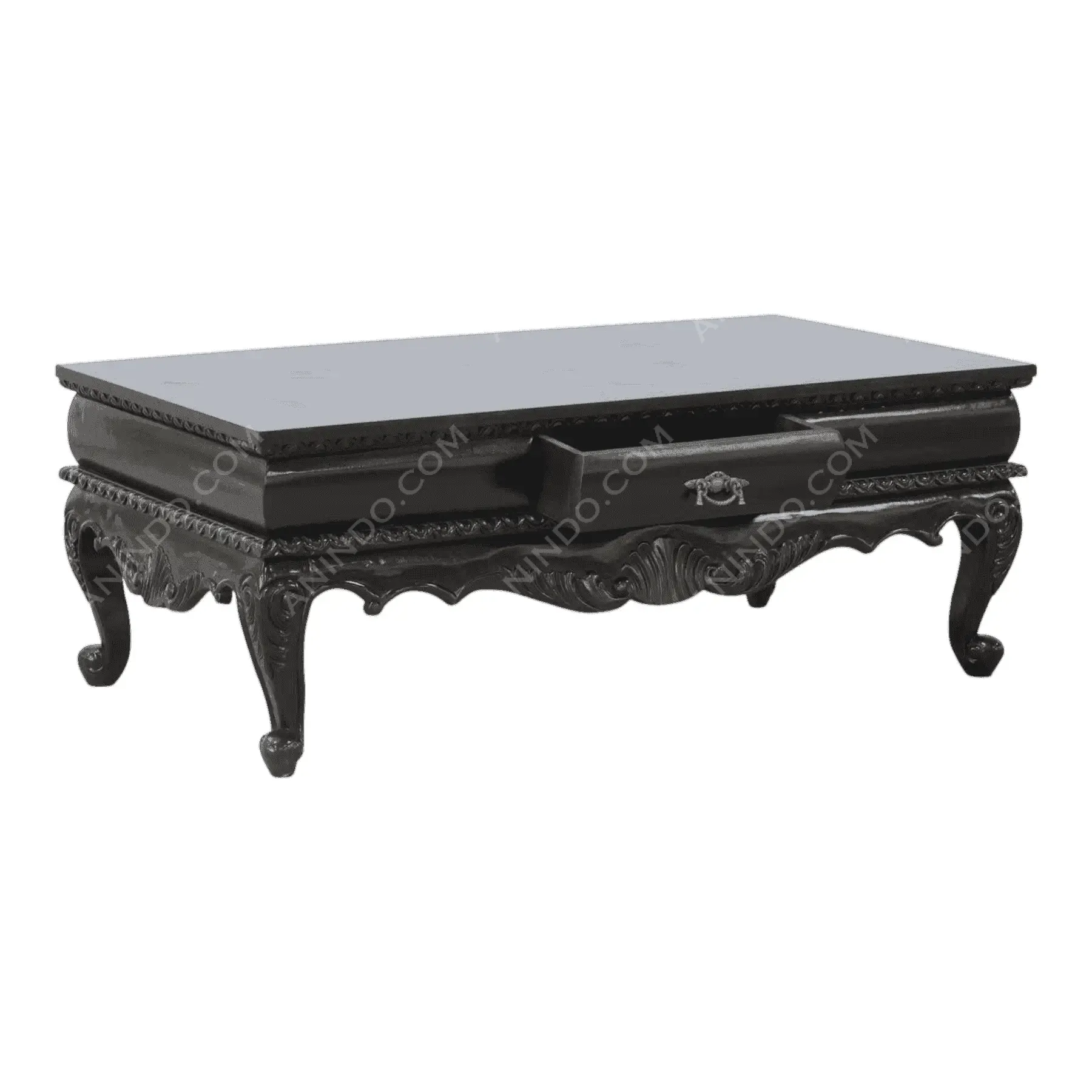 Ebonized Rococo Coffee Table - Image 3