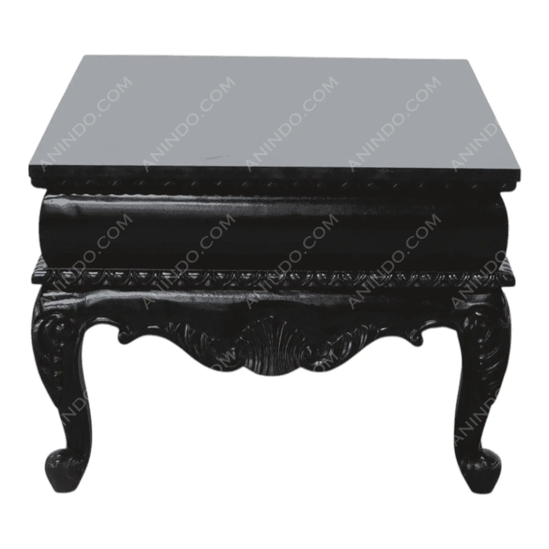 Ebonized Rococo Coffee Table - Image 4