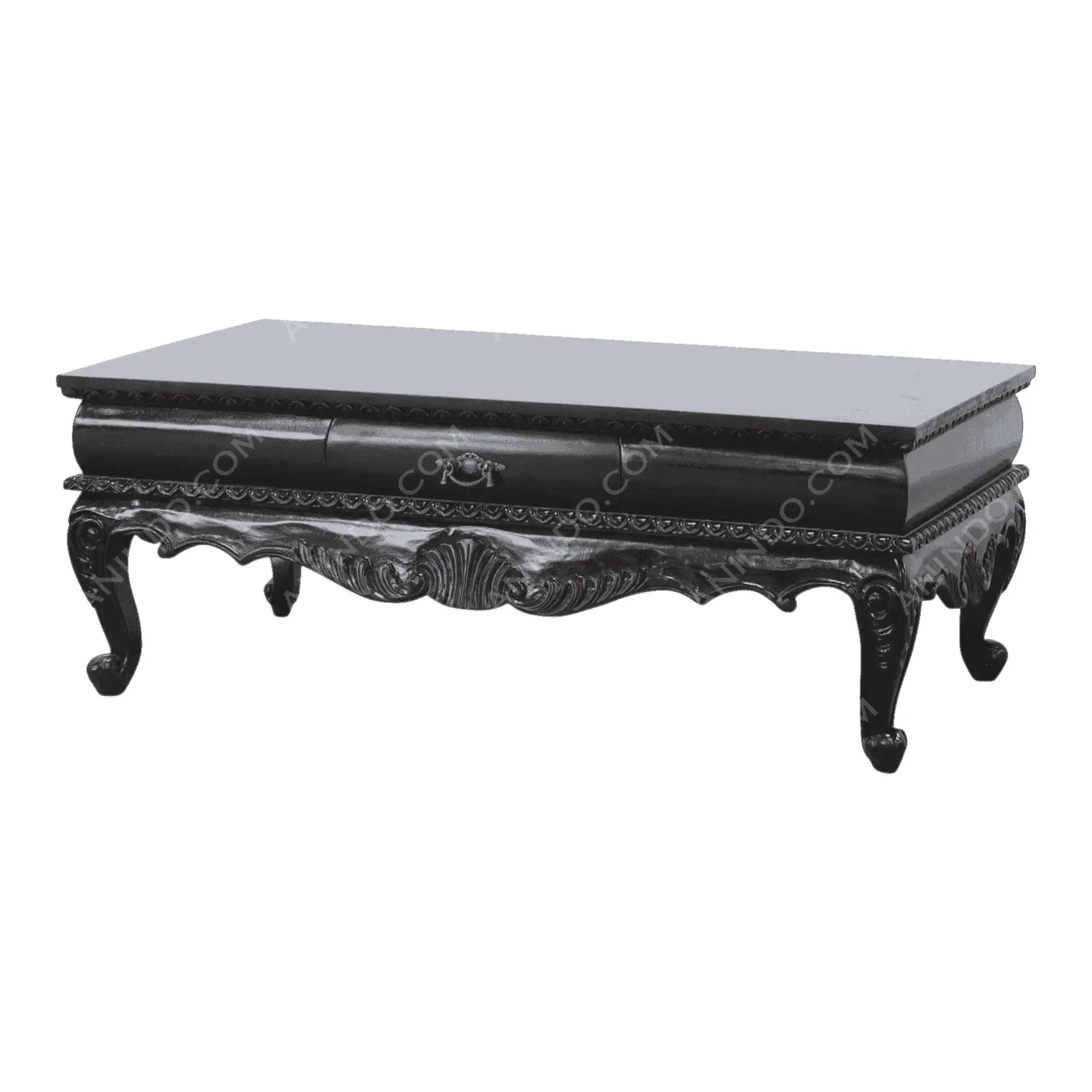 Ebonized Rococo Coffee Table - Image 5