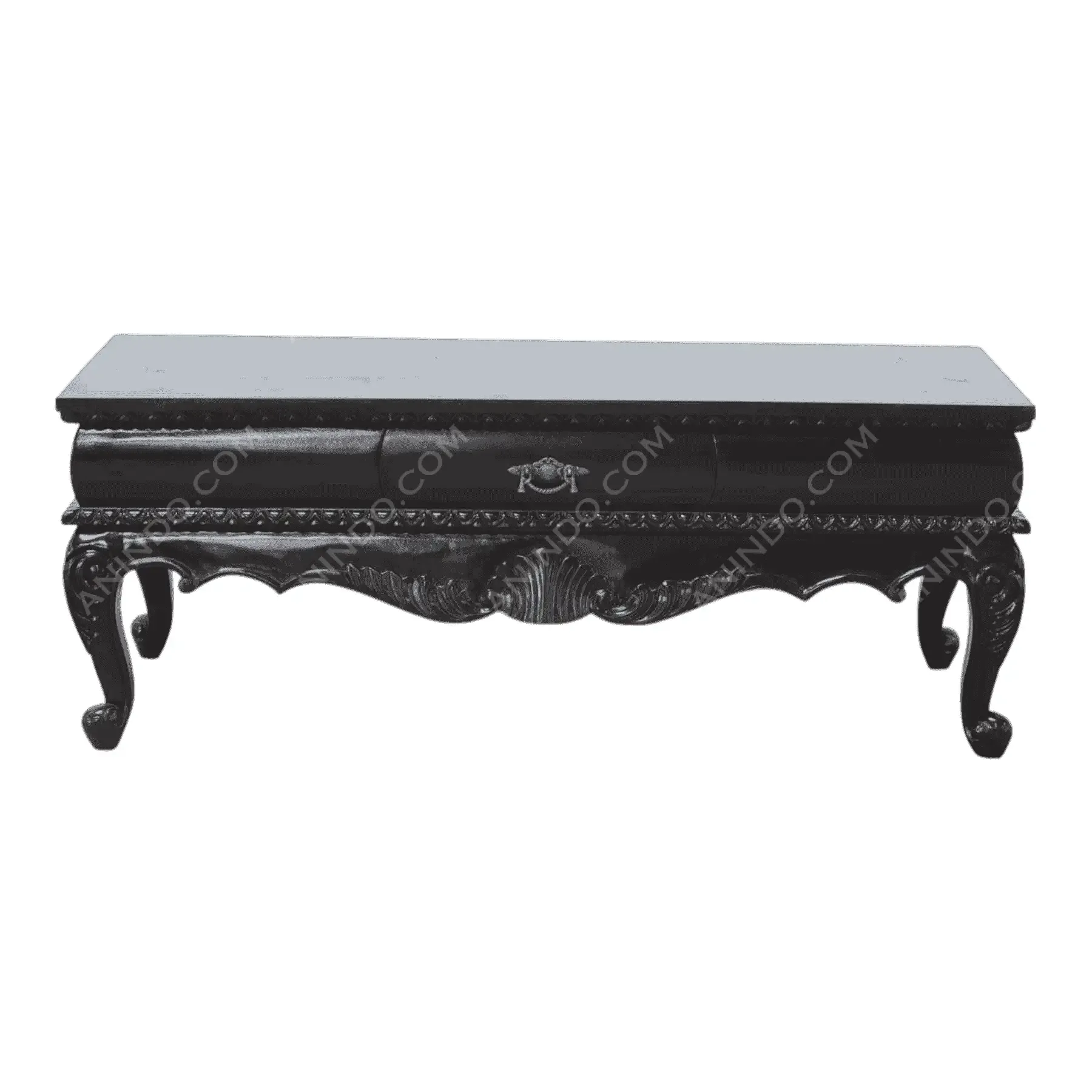 Ebonized Rococo Coffee Table