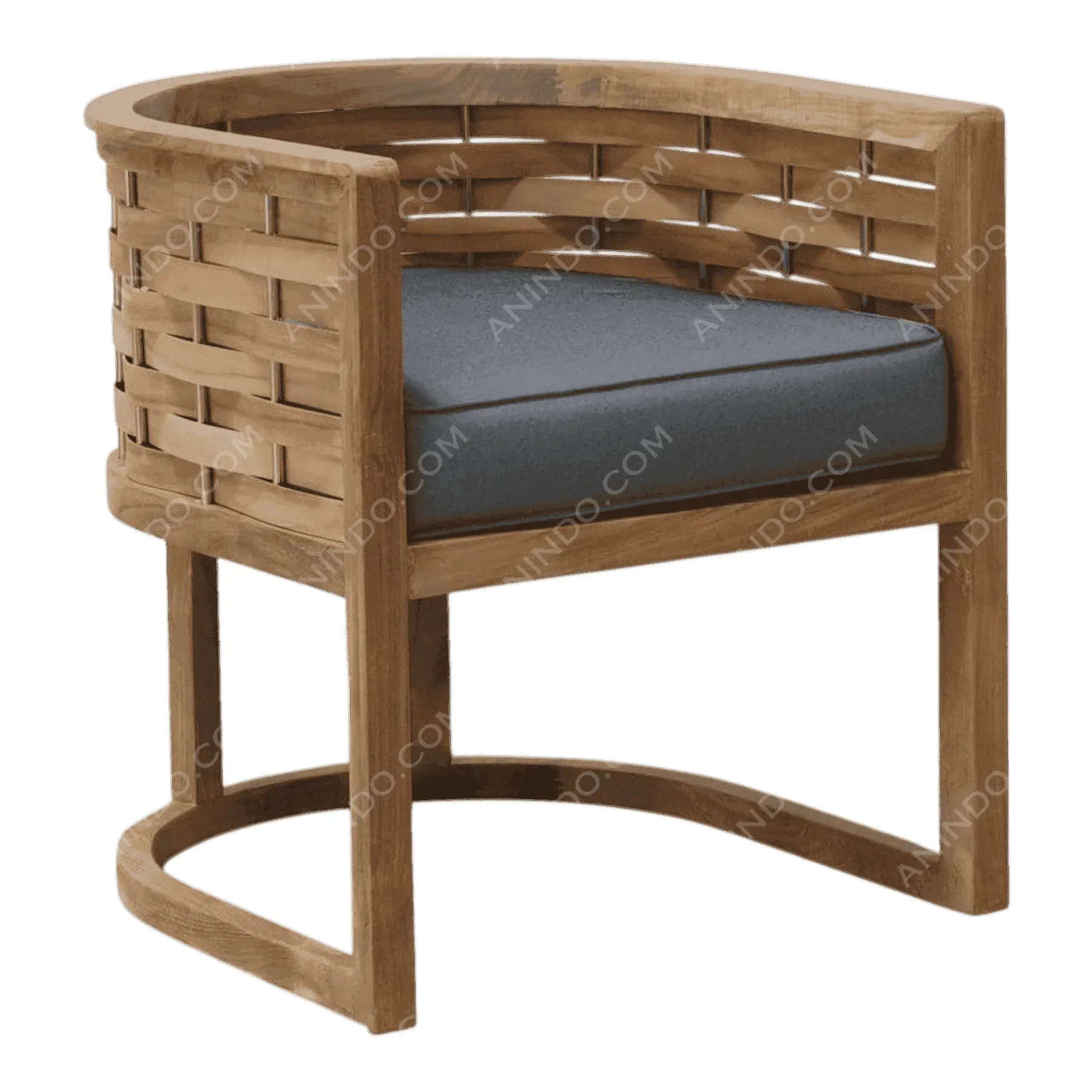 Lani Woven Teak Chair - Image 2