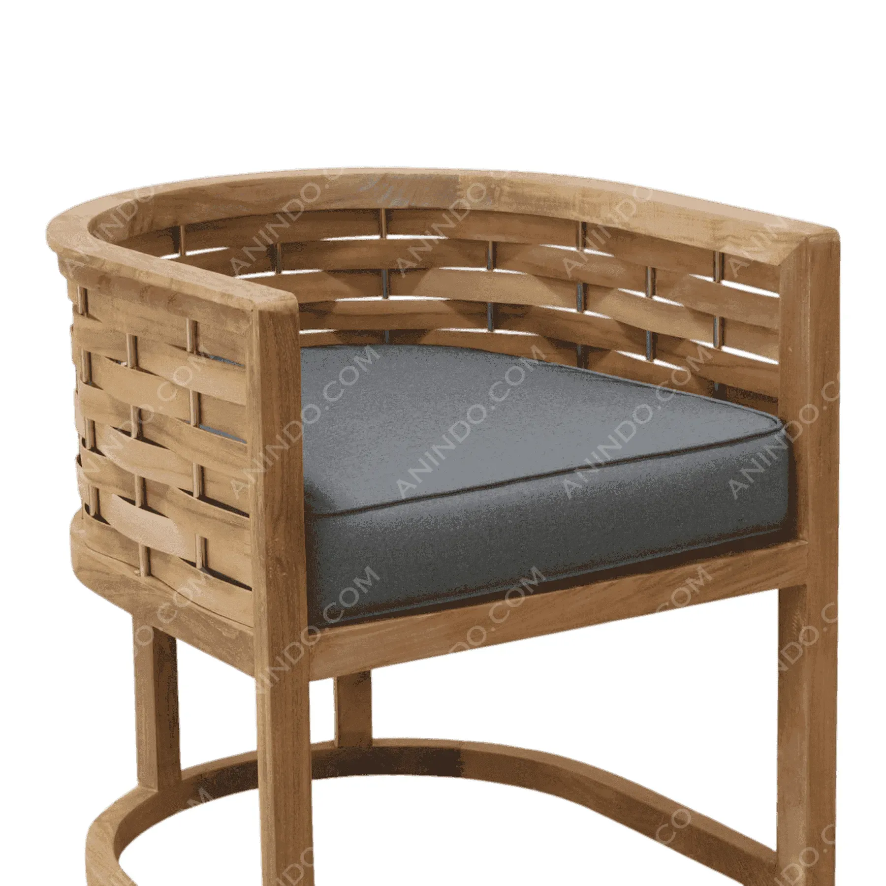 Lani Woven Teak Chair - Image 3