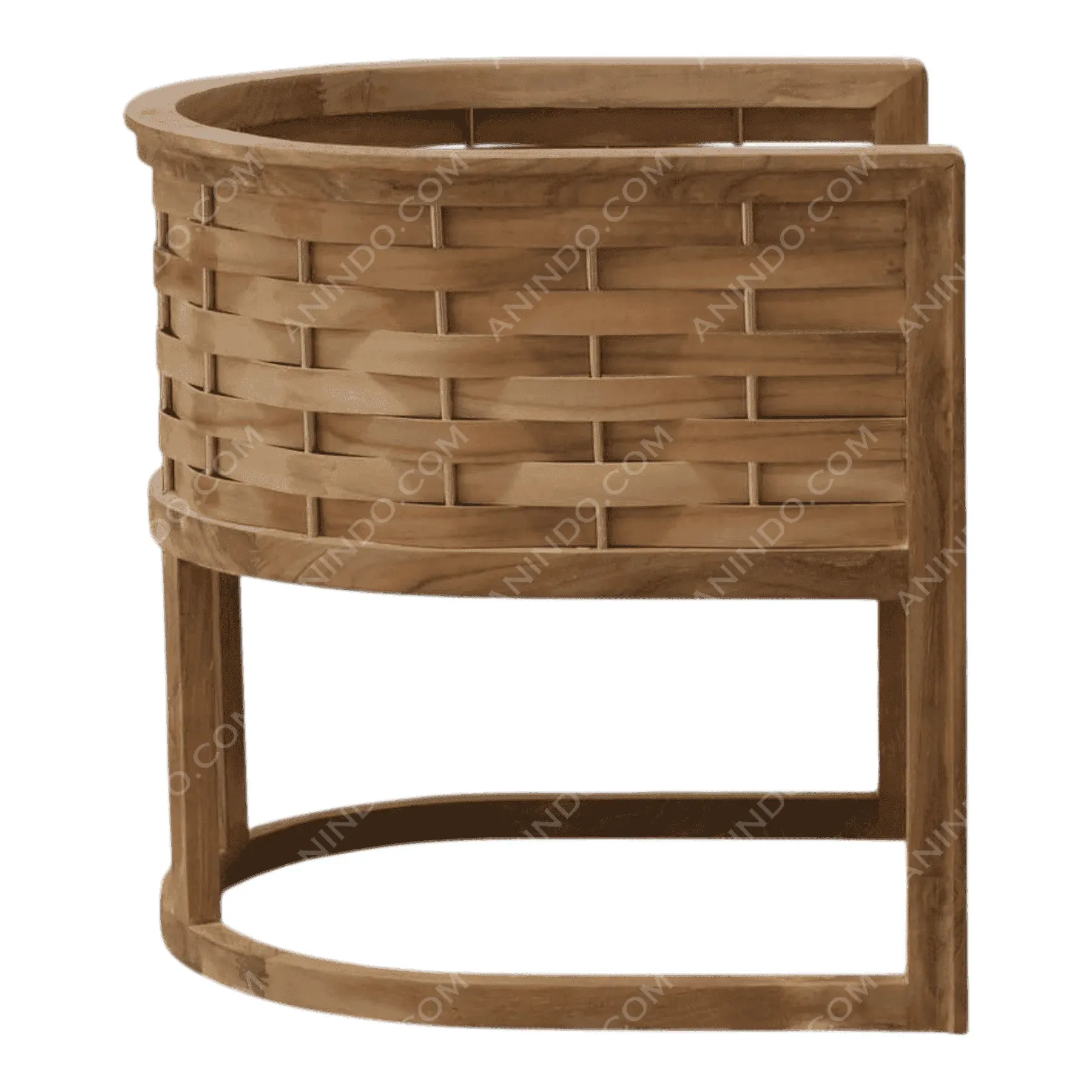 Lani Woven Teak Chair - Image 4