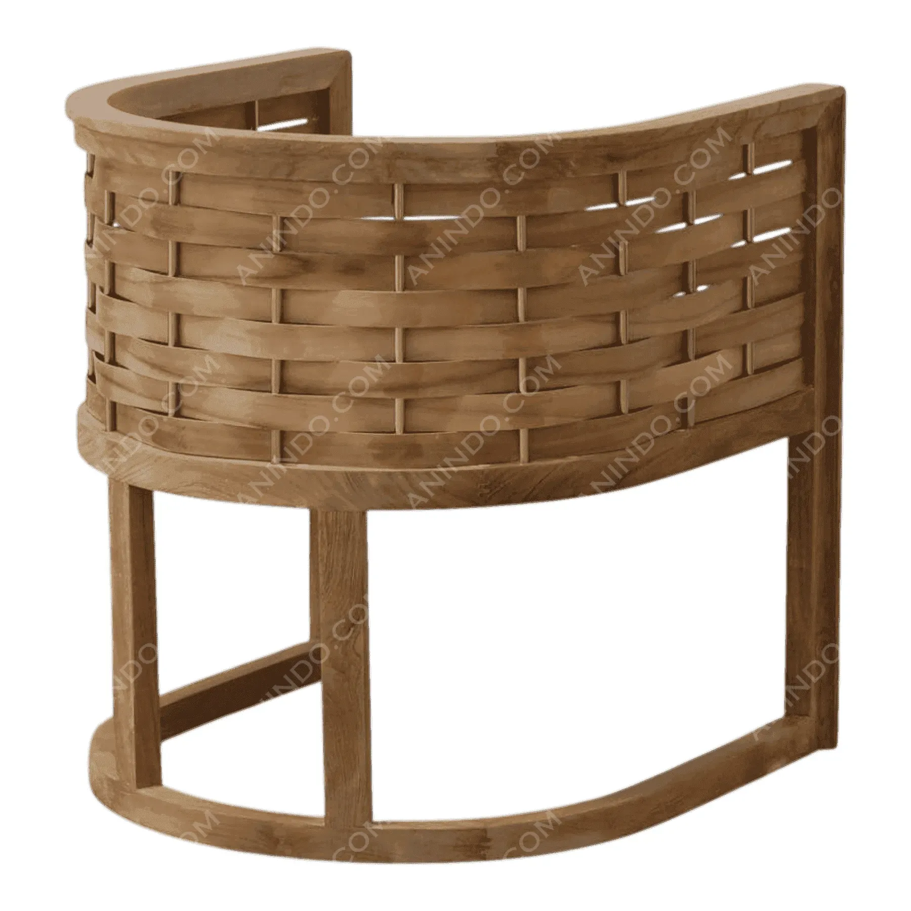 Lani Woven Teak Chair - Image 5