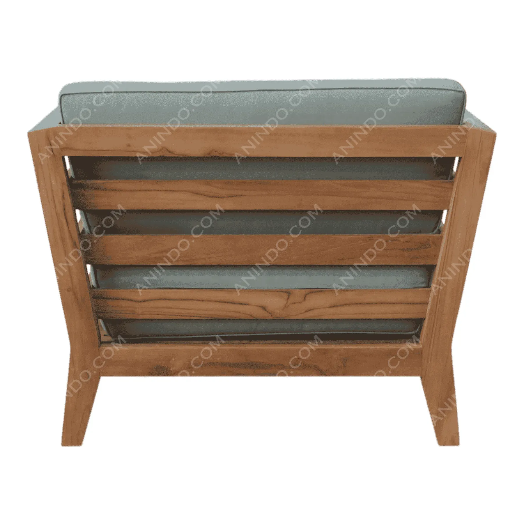 Slatted Teak Armchair - Image 6