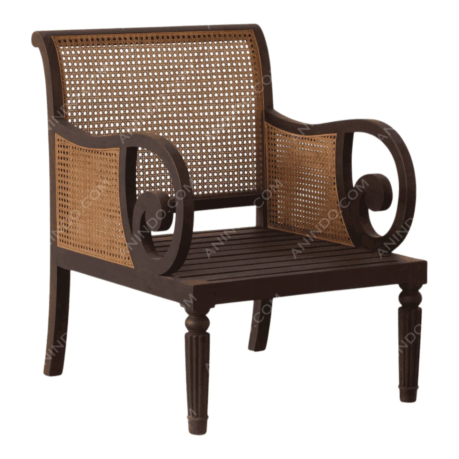 Colonial Scroll Armchair - Image 2