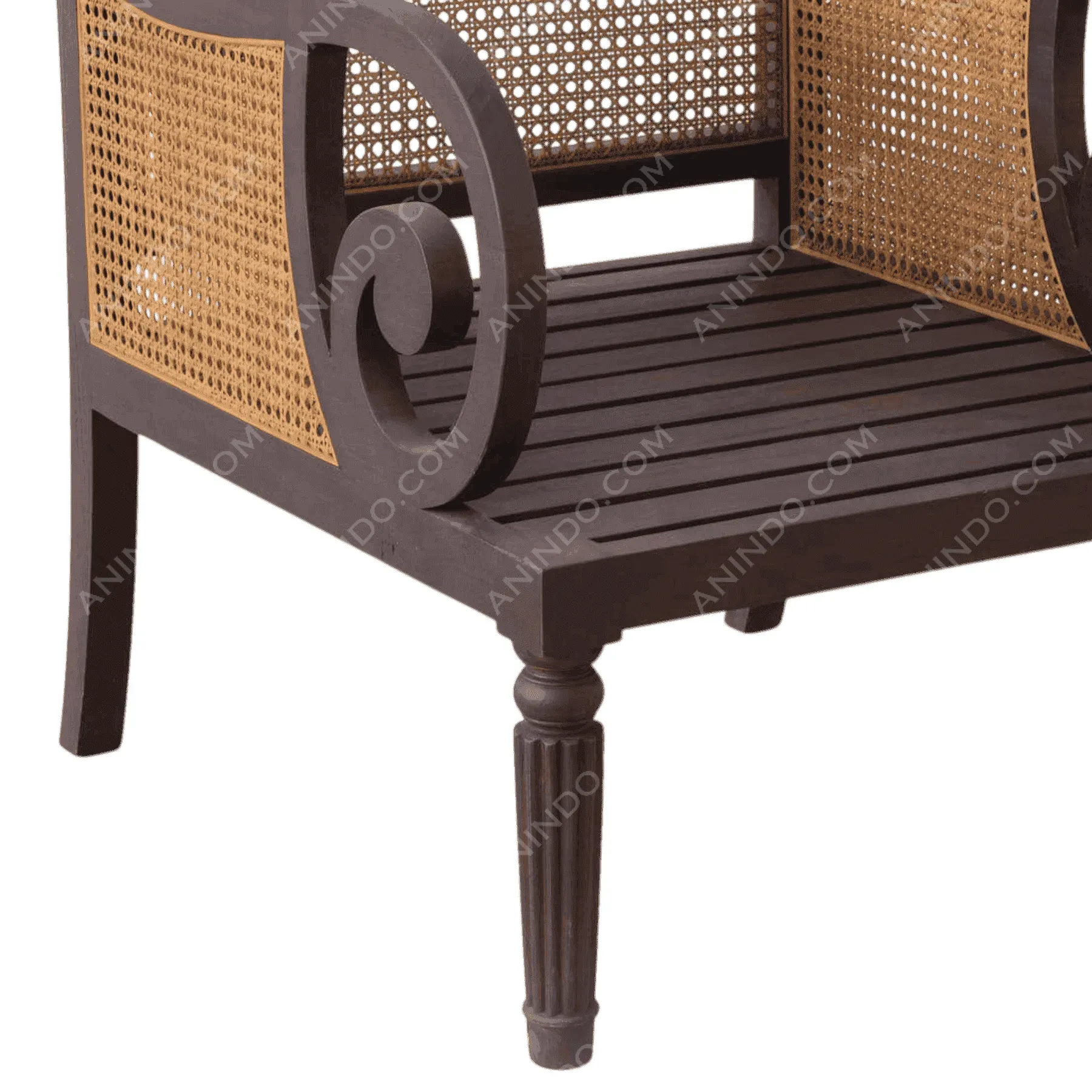 Colonial Scroll Armchair - Image 4