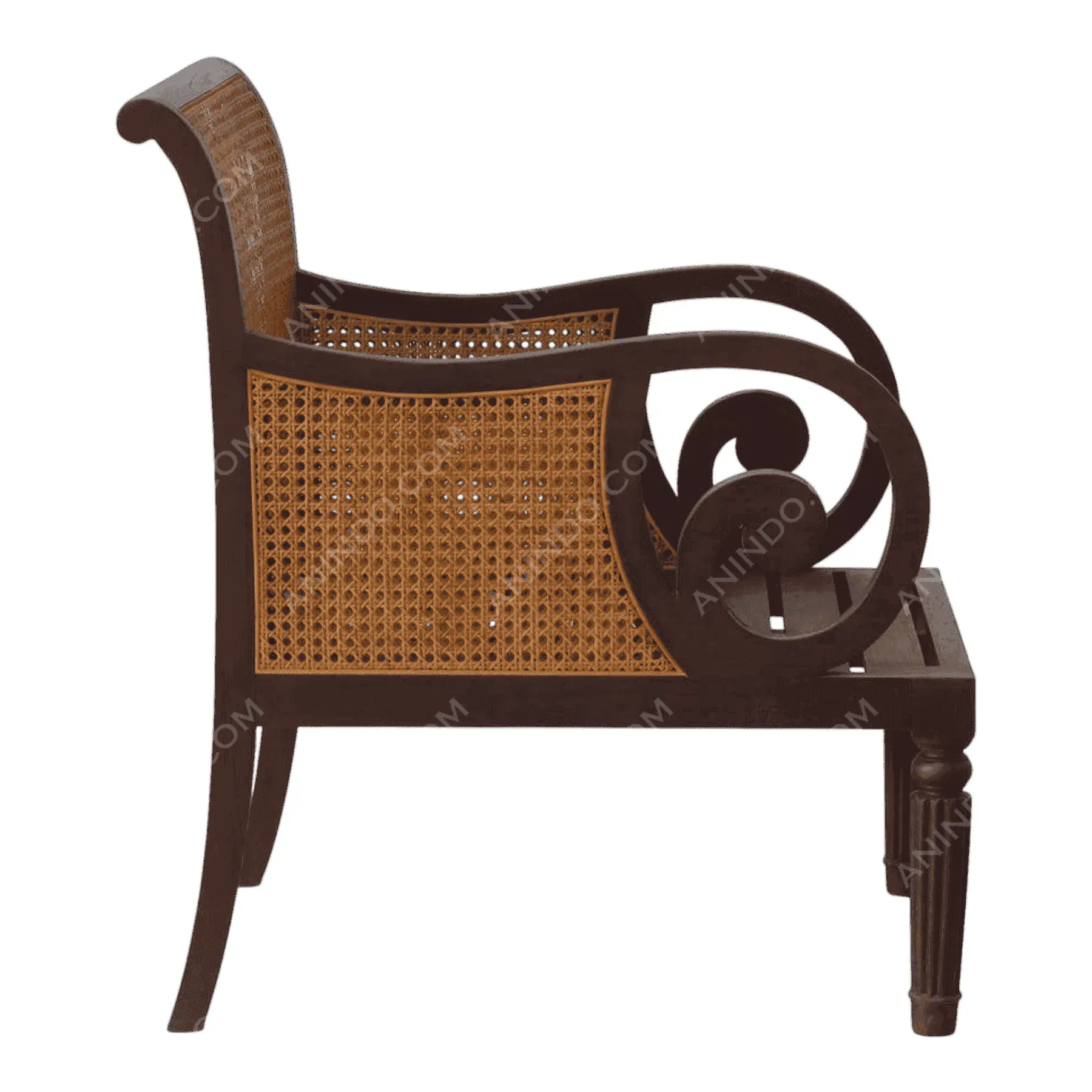 Colonial Scroll Armchair - Image 5