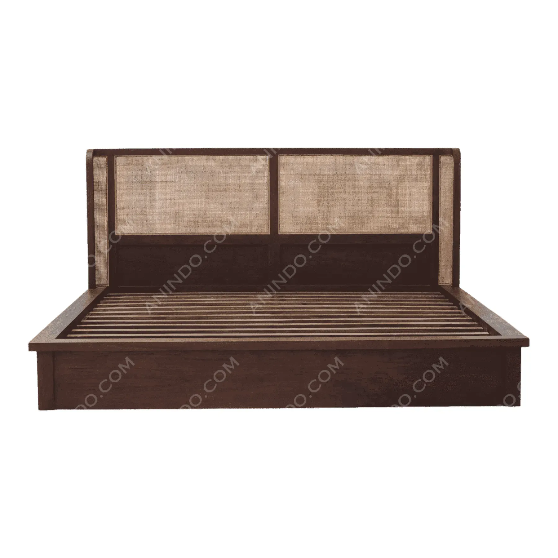 Bali Rattan Panel Bed