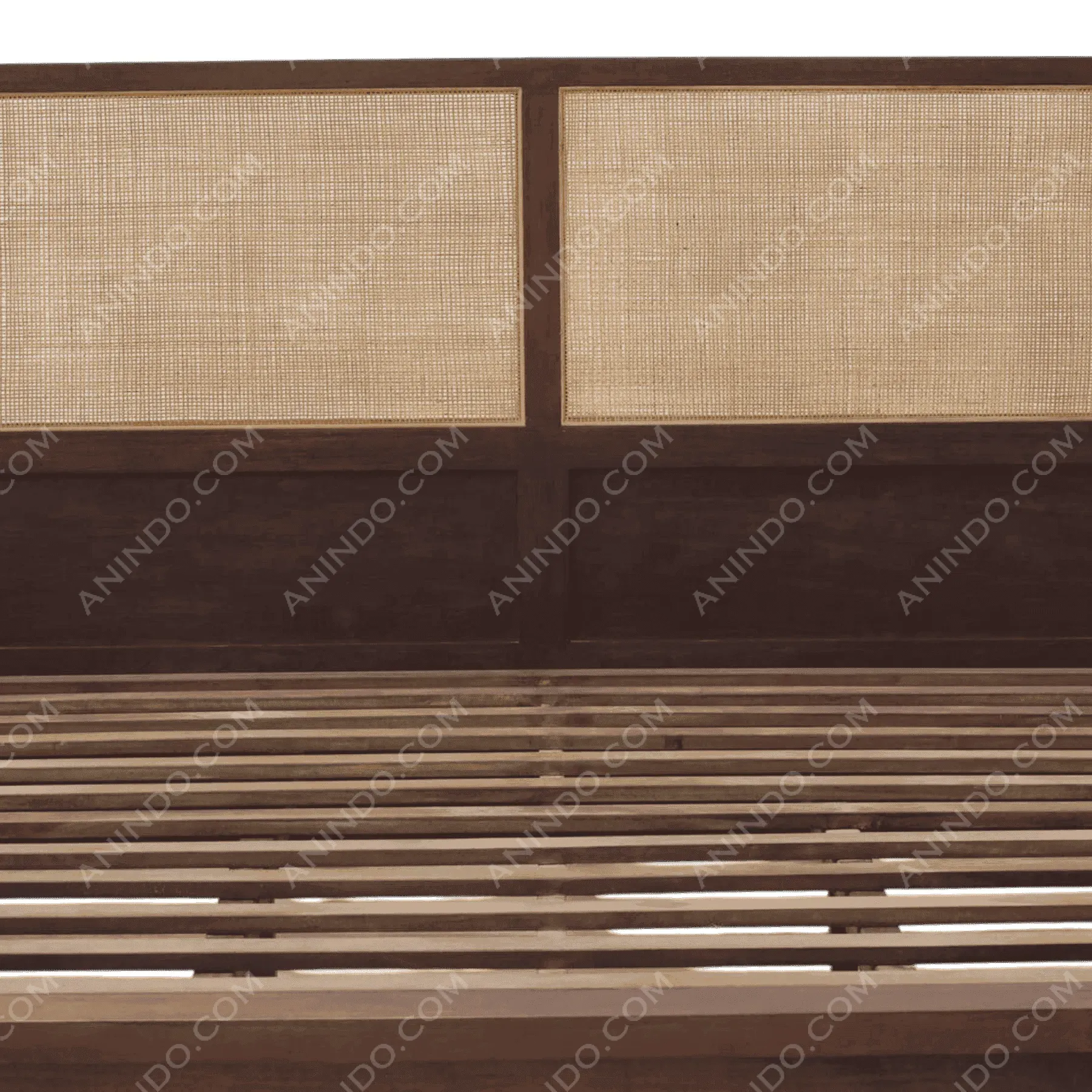 Bali Rattan Panel Bed - Image 3