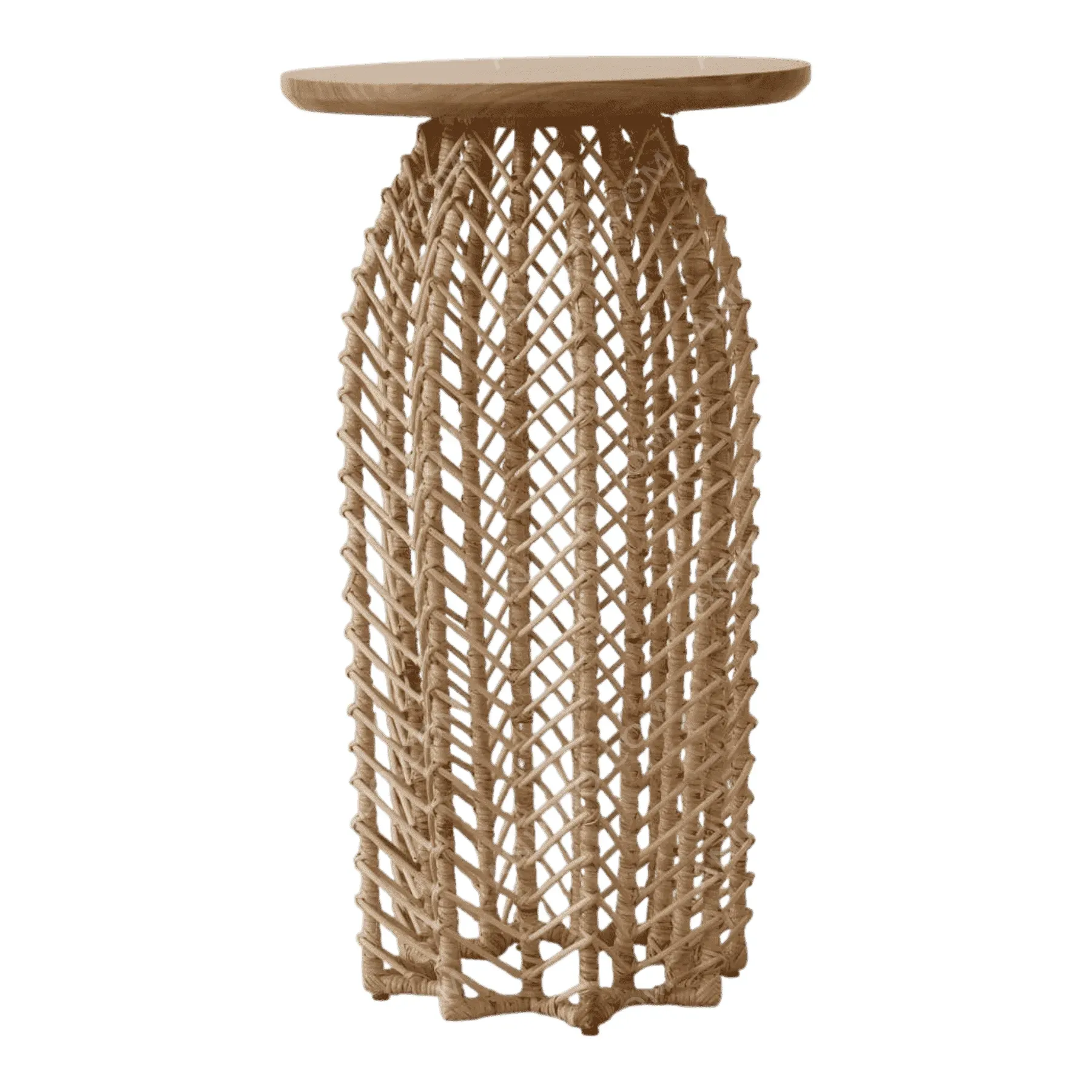 Aura Weave Pedestal Table