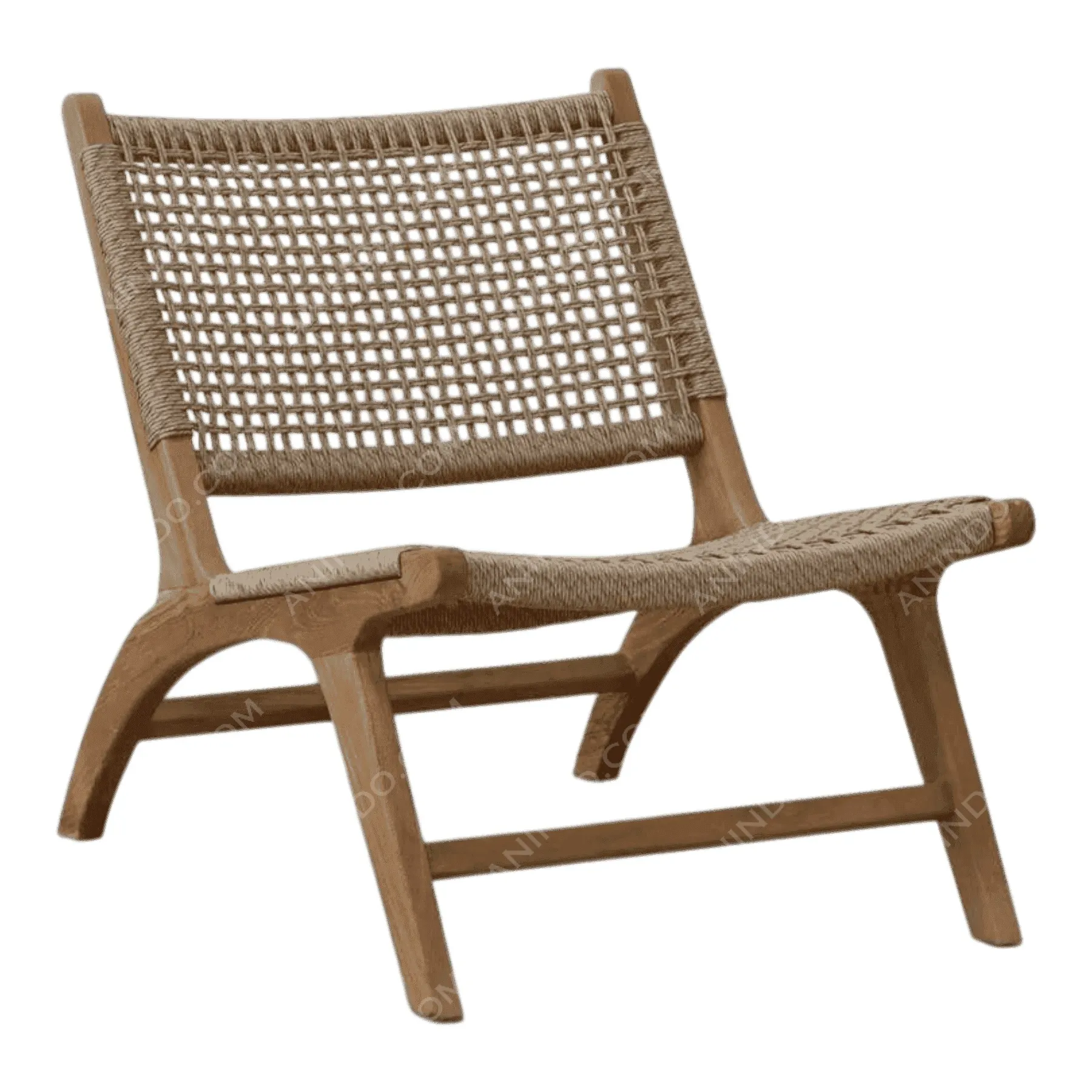 Danish Weave Lounge Chair - Image 5