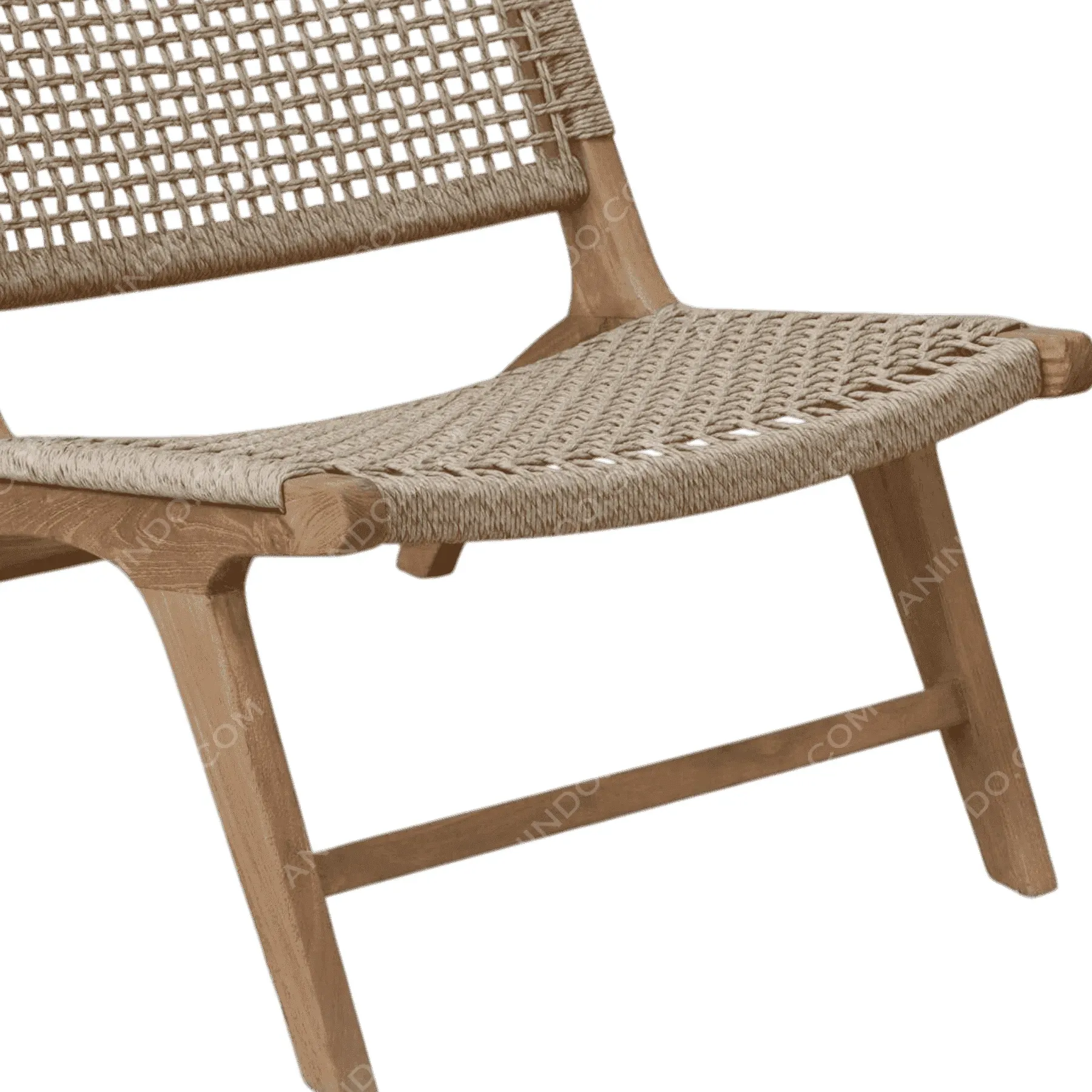 Danish Weave Lounge Chair - Image 3