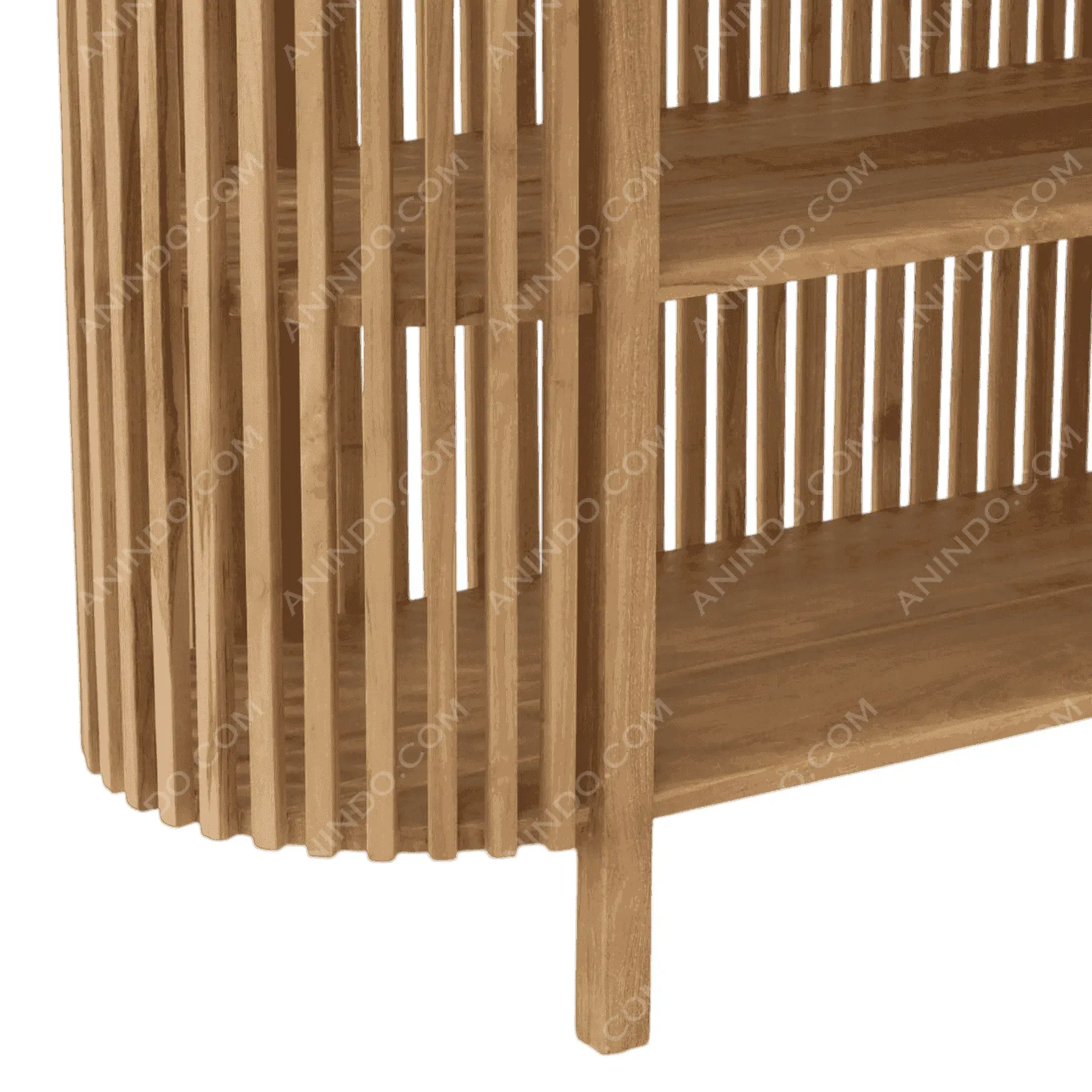 Rhythm Slatted Oval Console - Image 3