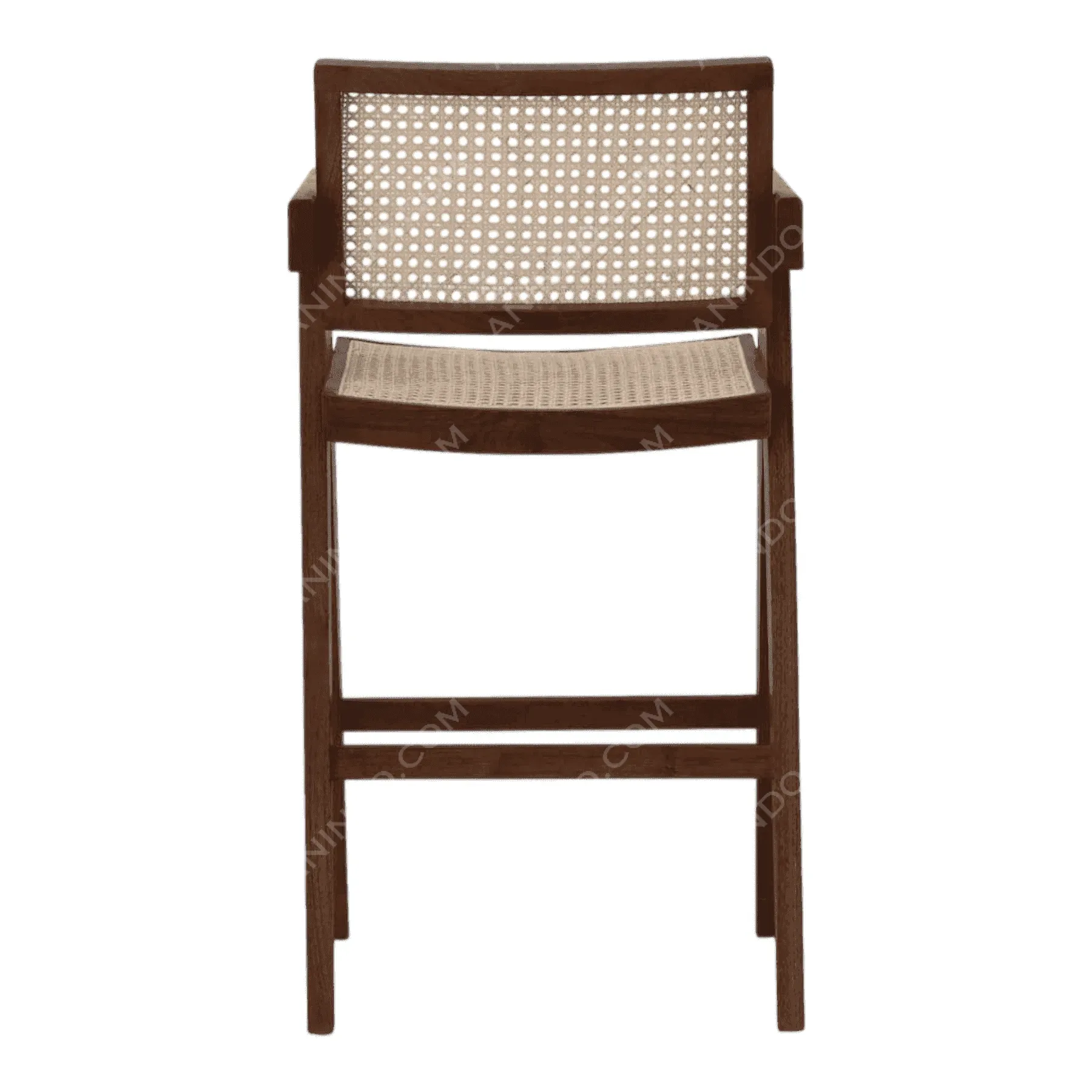 V-Frame Rattan Bar Stool - Image 4