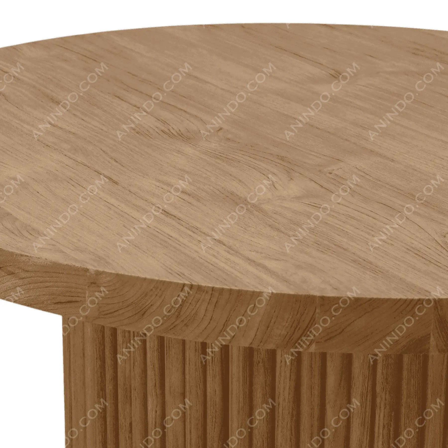 Column Slatted Side Table - Image 2