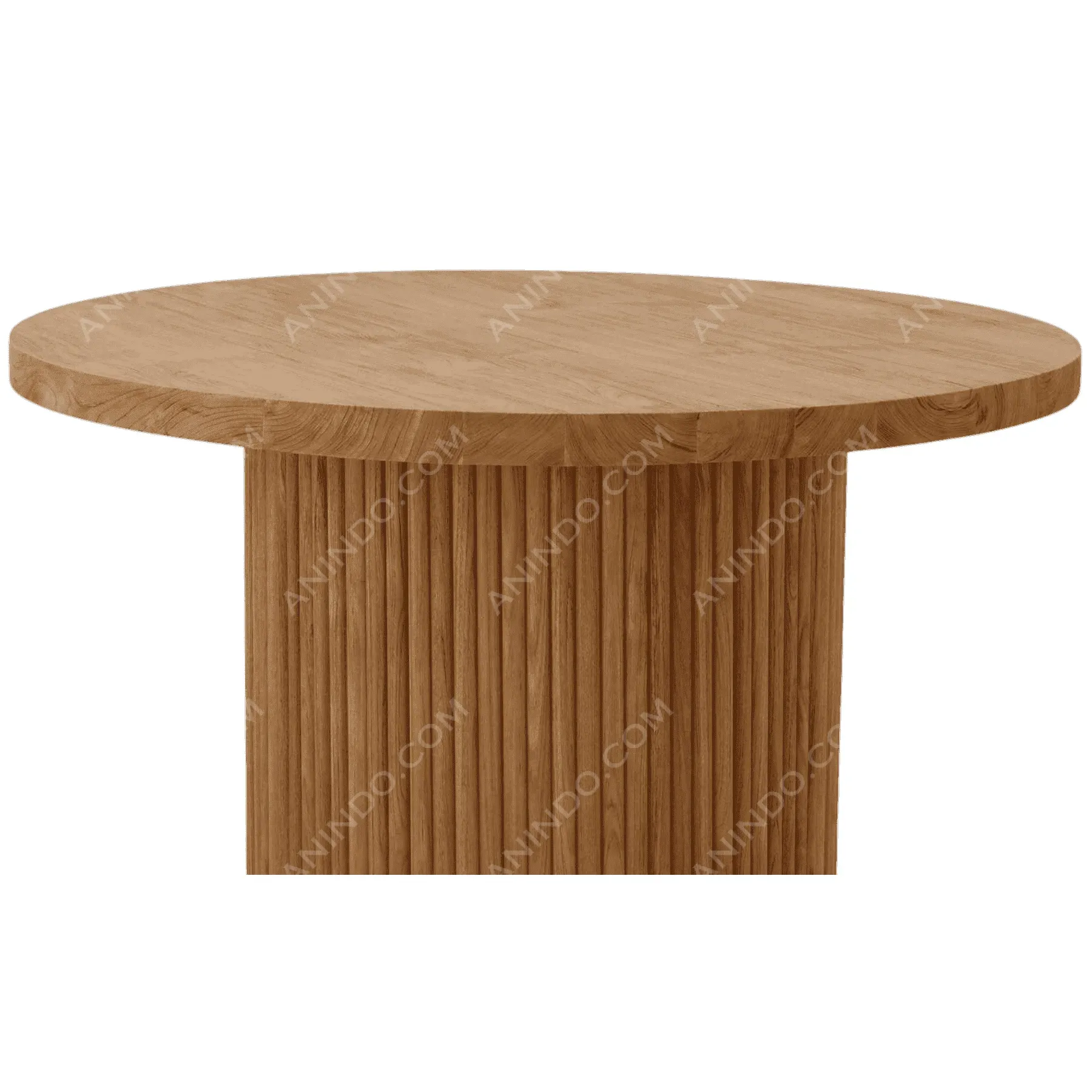 Column Slatted Side Table - Image 3